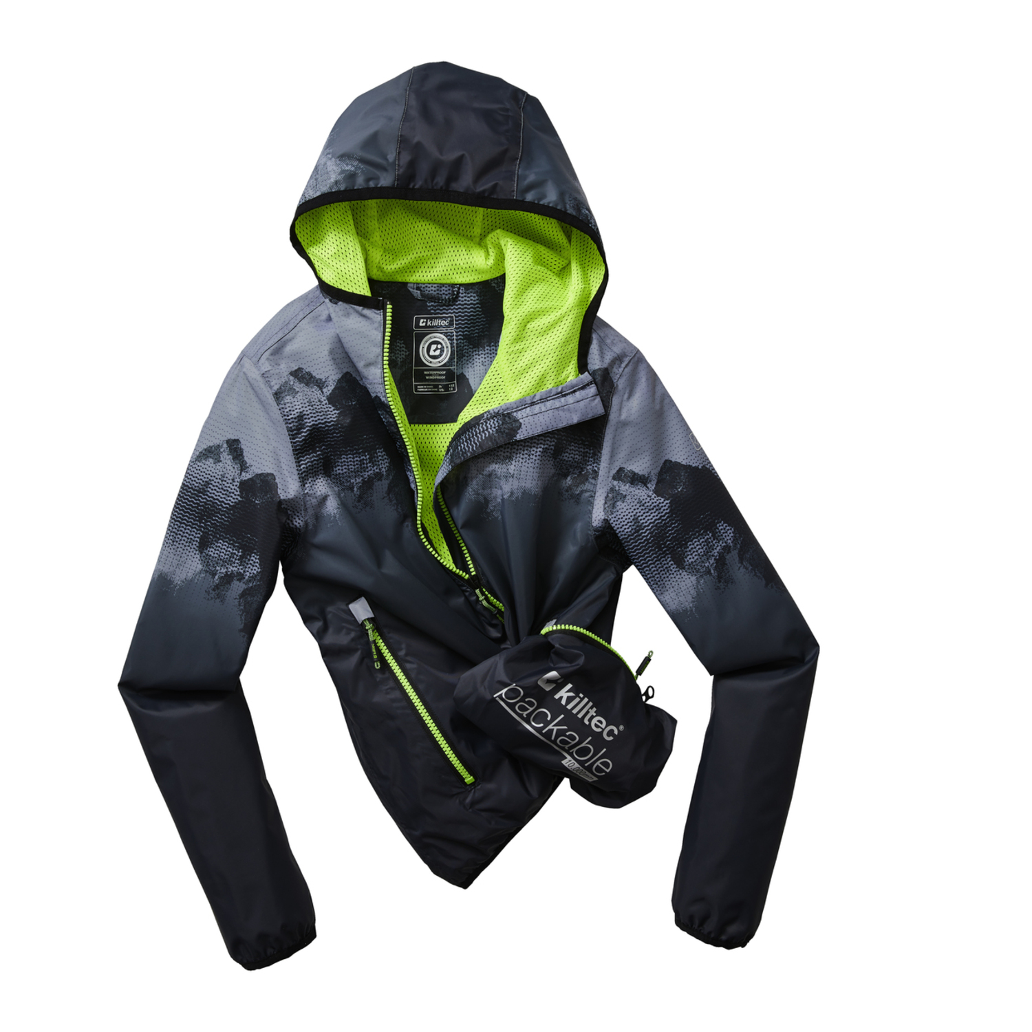 Jungen Kinder killtec Schwarz Lyse BYS JCKT B 00200 176 Regenjacke