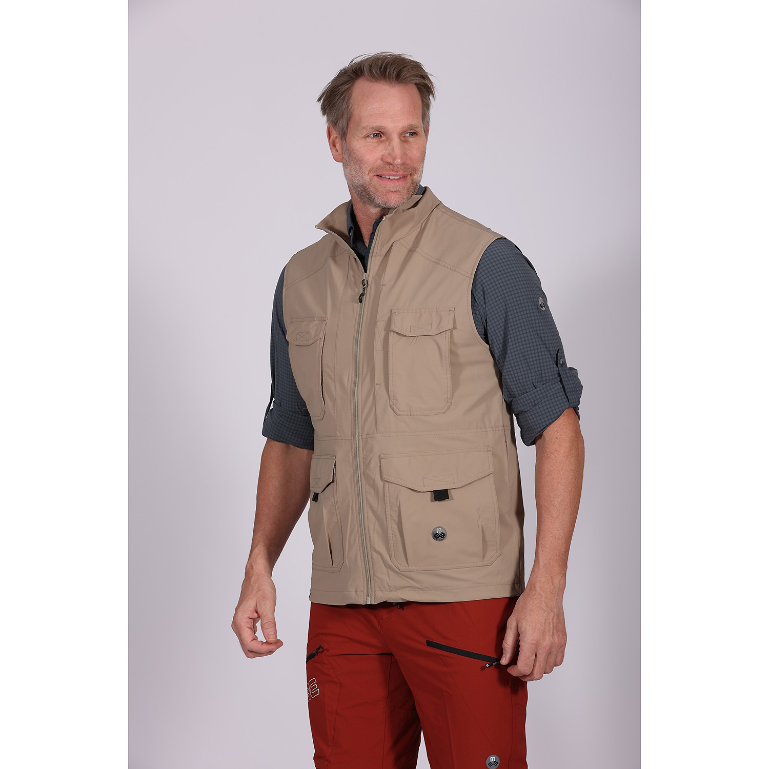 Herren Maul Sport Beige GrUEnten XT - Weste elastic 36 54 Weste
