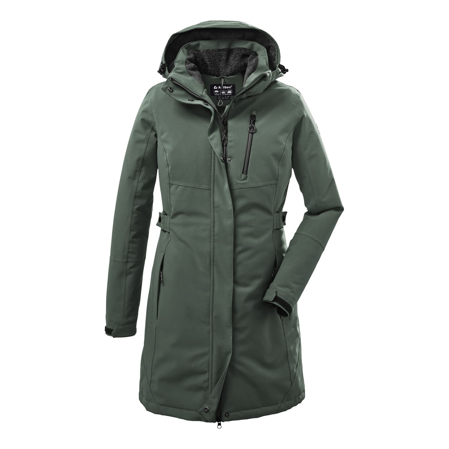 Damen killtec Grün KOW 165 WMN PRK 00738 54 Mantel