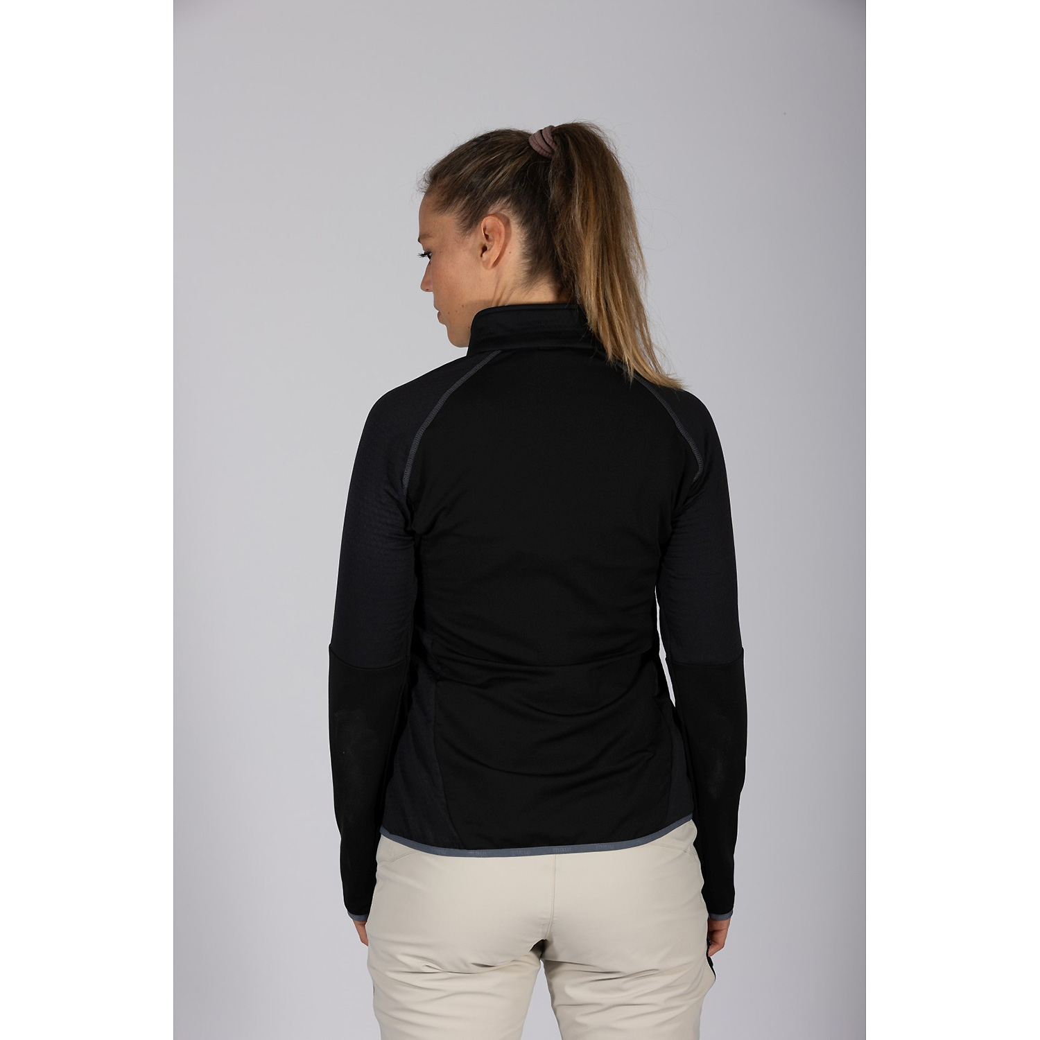 Damen Maul Sport Schwarz Hochegg - Fleecejacke Schlupfjacken lg.Arm He/Uni