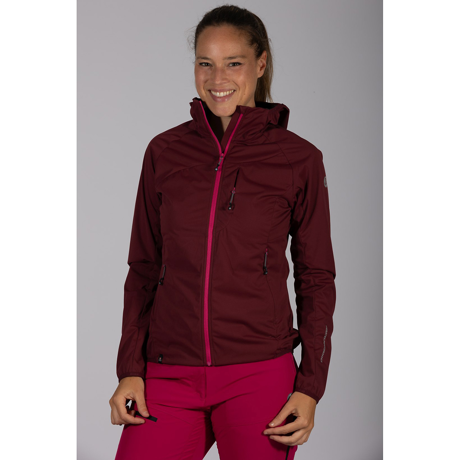 Damen Maul Sport Dunkelrot Wildbarren 10.0 - Softshelljac 8282 34 Funktionsjacke