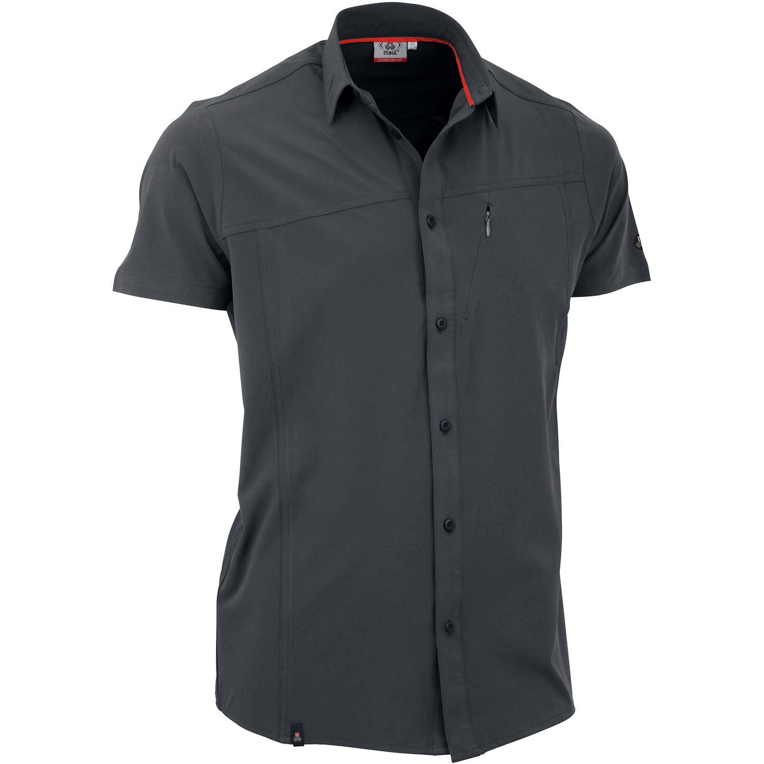 Herren Maul Sport Dunkelgrau Salwand-1/2 - Hemd elast.uni 10 48 Hemd