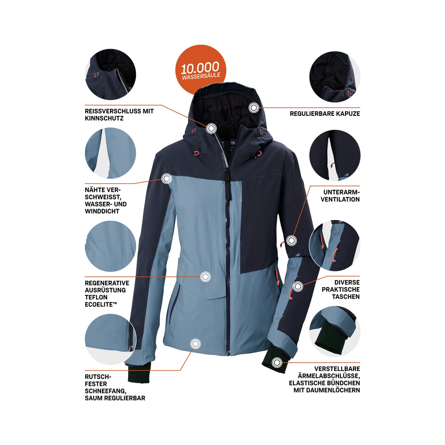 Damen killtec Blau