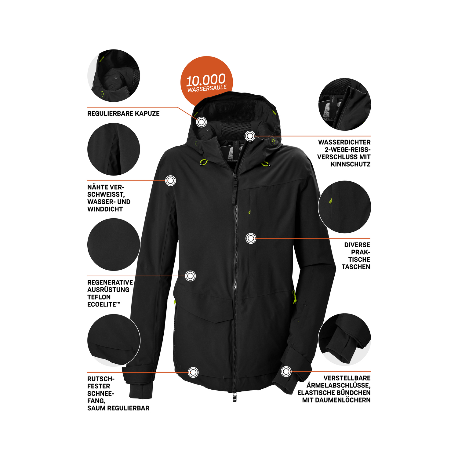 Herren killtec Schwarz