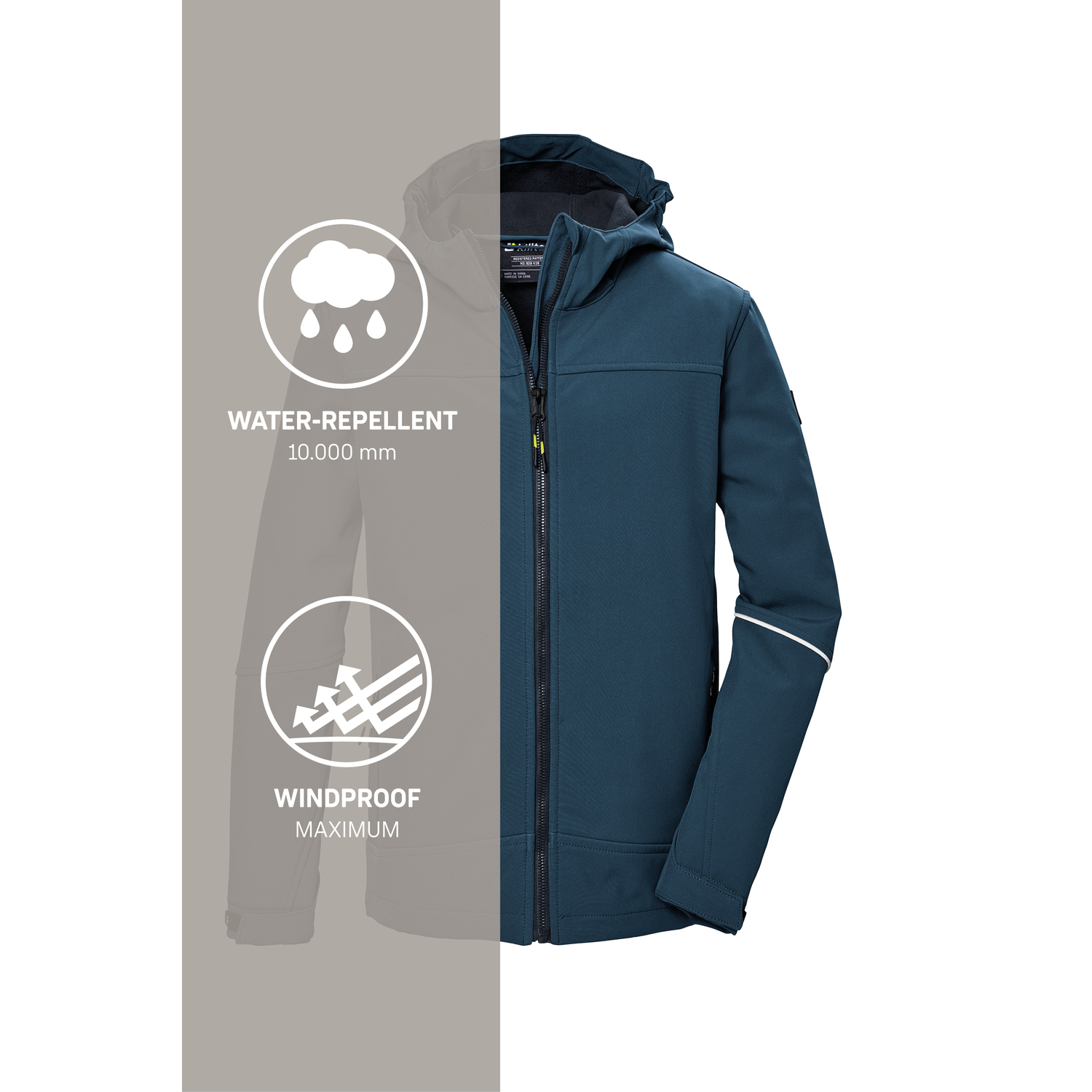 Kinder Jungen killtec Blau KOS 143 BYS SFTSHLL JCKT 00262 176 Funktionsjacke