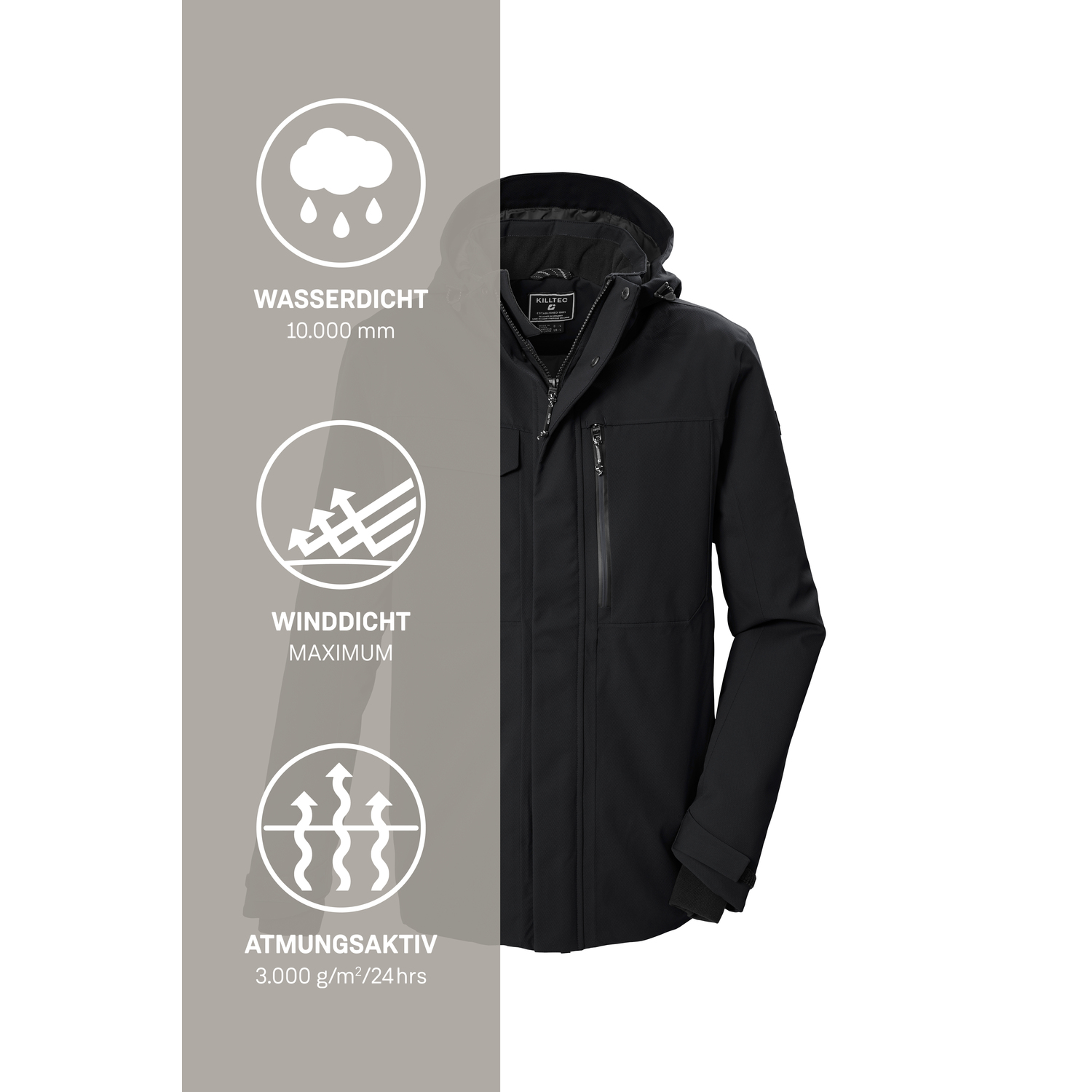 Herren killtec Schwarz