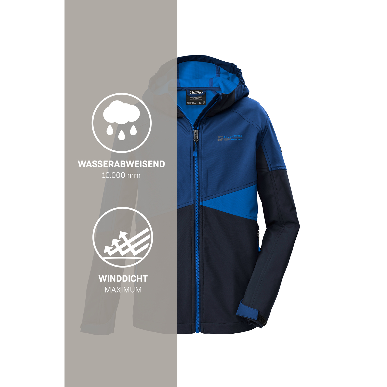 Kinder killtec Blau KOS 142 BYS SFTSHLL JCKT 00530 176 Funktionsjacke