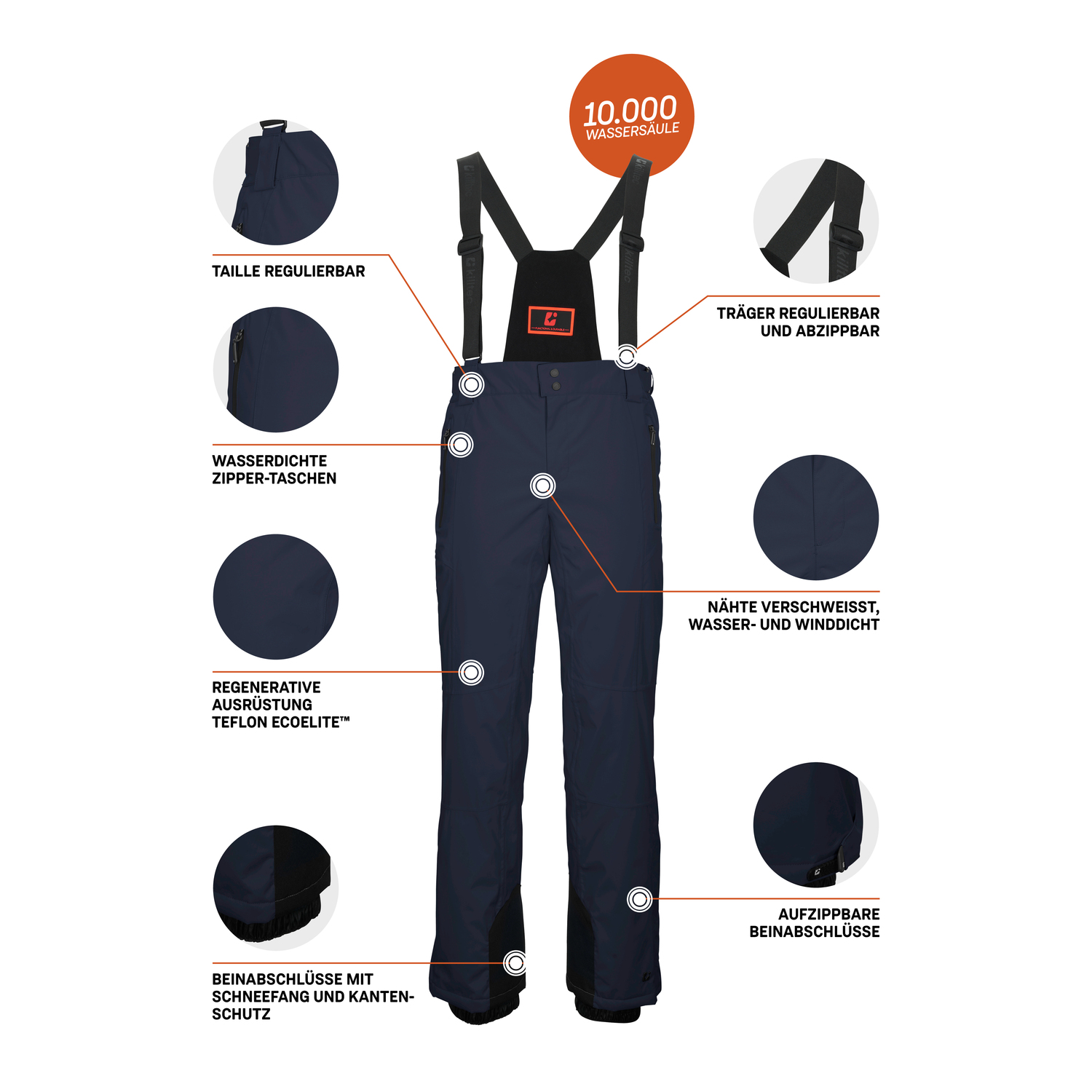 Herren killtec Schwarz