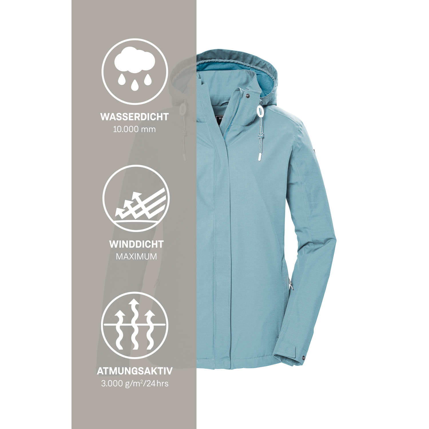 Damen killtec Blau KOS 61 WMN JCKT Funktionsjacke