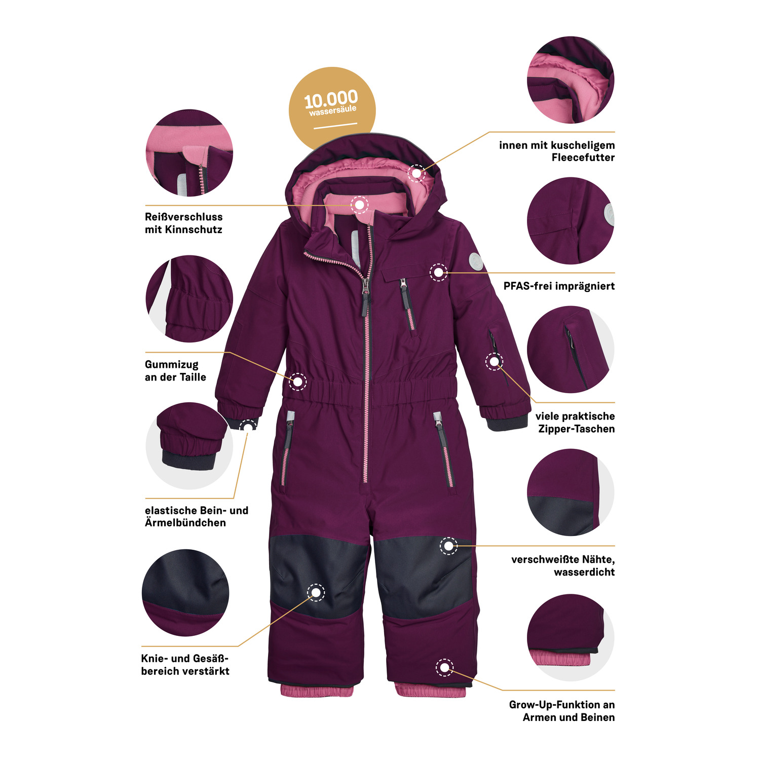 Minis first instinct by killtec Pflaume FISW 46 MNS ONPC 00439 134/0 Overall