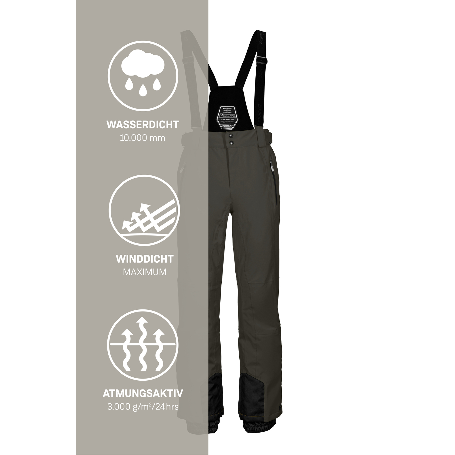 Herren killtec Dunkeloliv