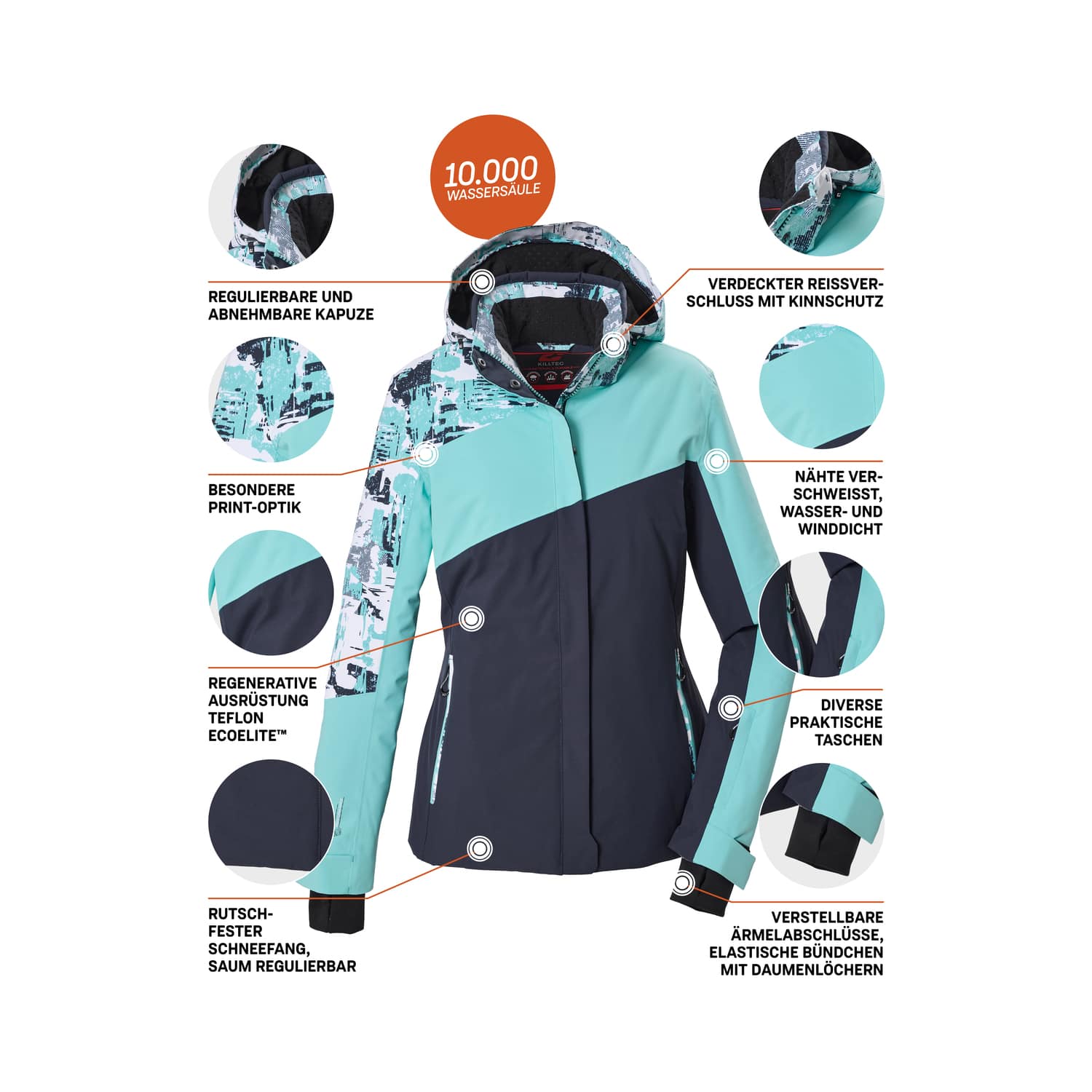 Damen killtec Hellblau