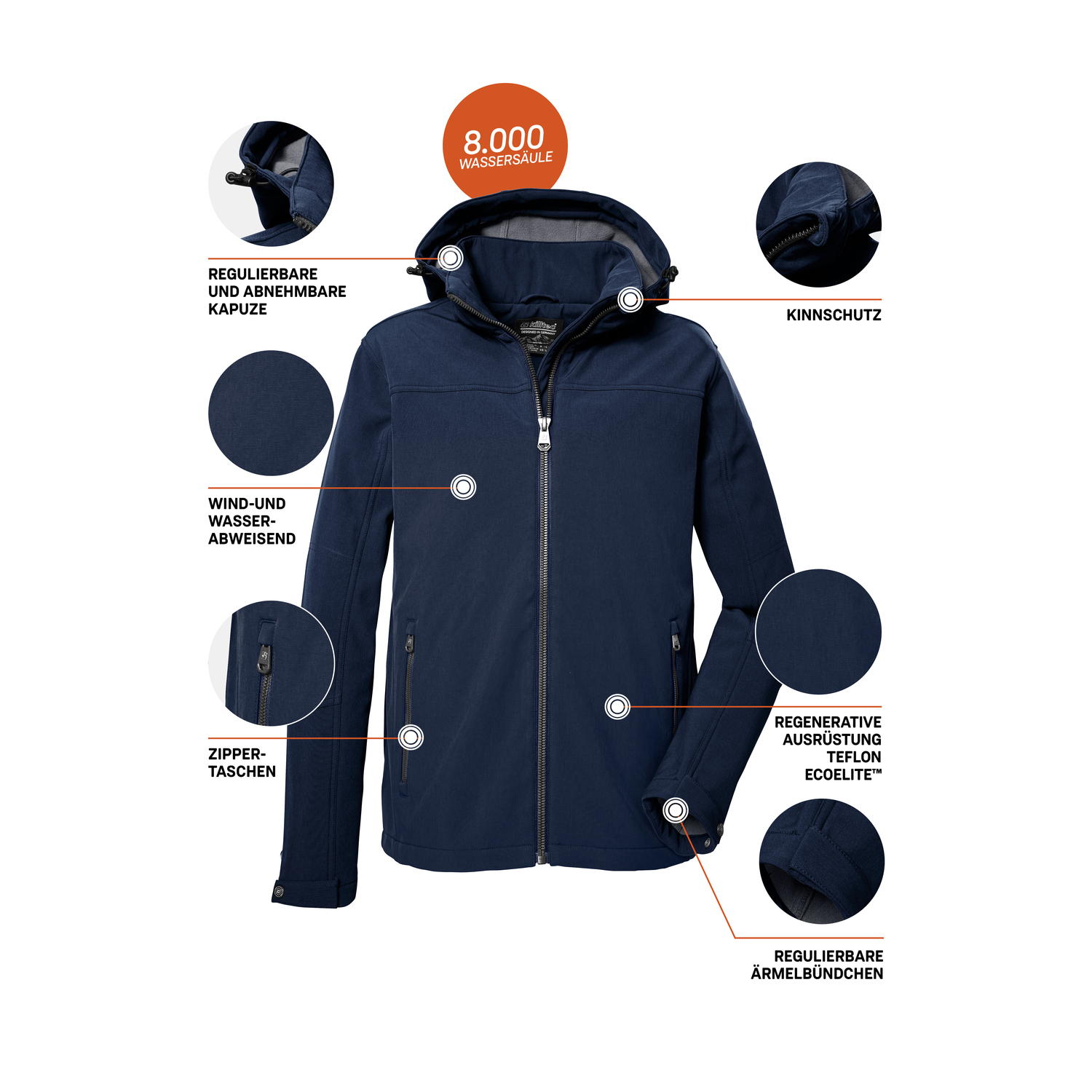 Herren killtec Marine