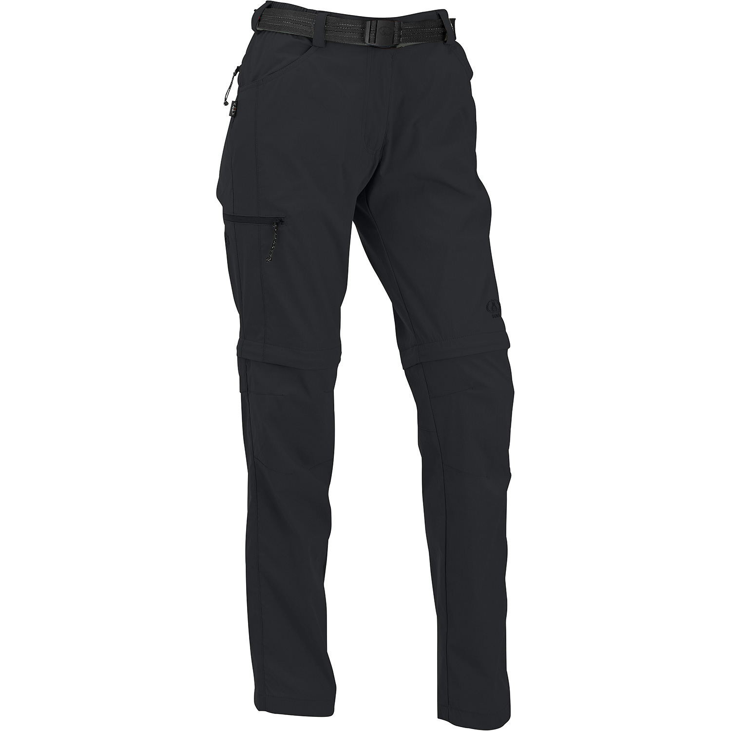Damen Maul Sport Schwarz Hamilton 2XT - 2 in 1-zipp Hos Hose