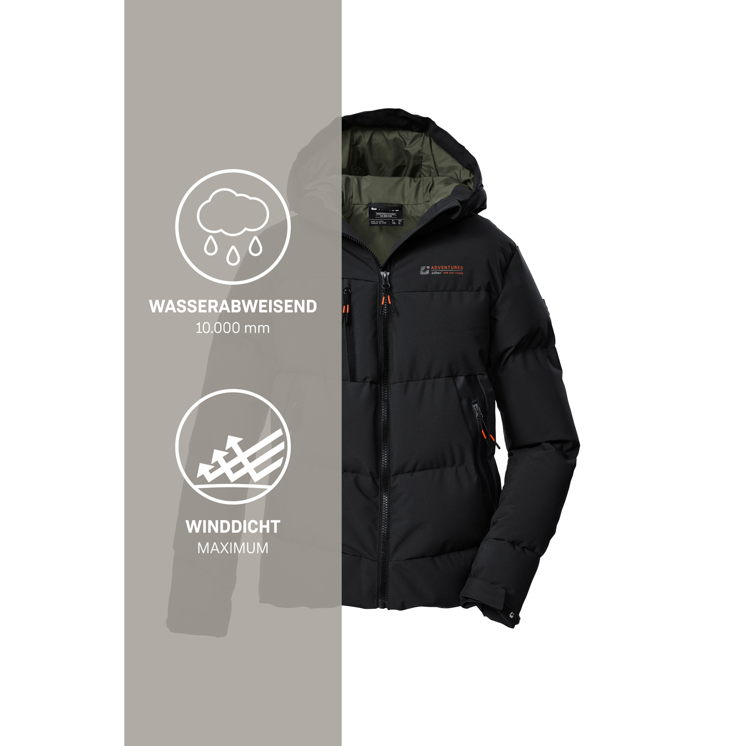 Kinder killtec Schwarz KOW 239 BYS QLTD JCKT 00200 176 Funktionsjacke