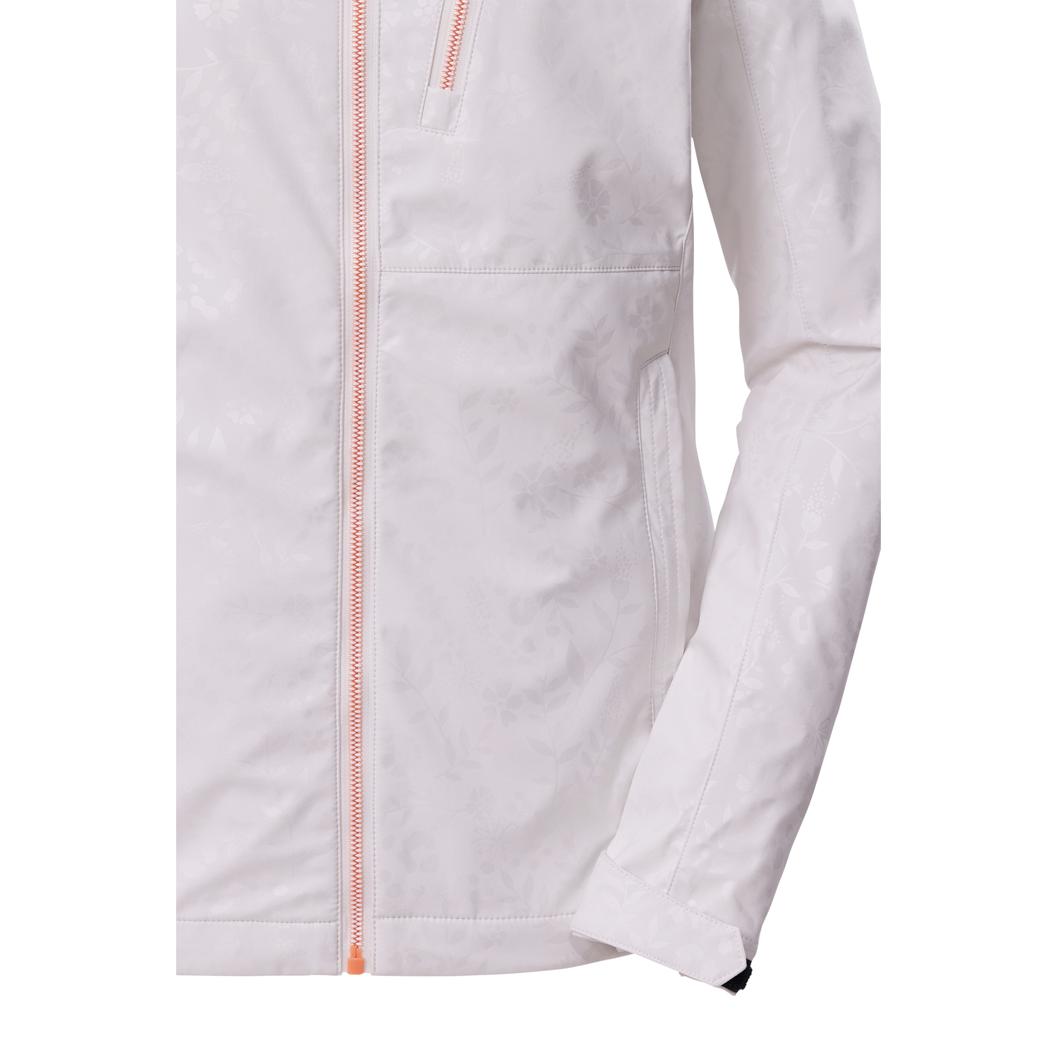 Damen killtec Weiß KOS 13 WMN SFTSHLL JCKT EMBOSS 00101 50 Funktionsjacke