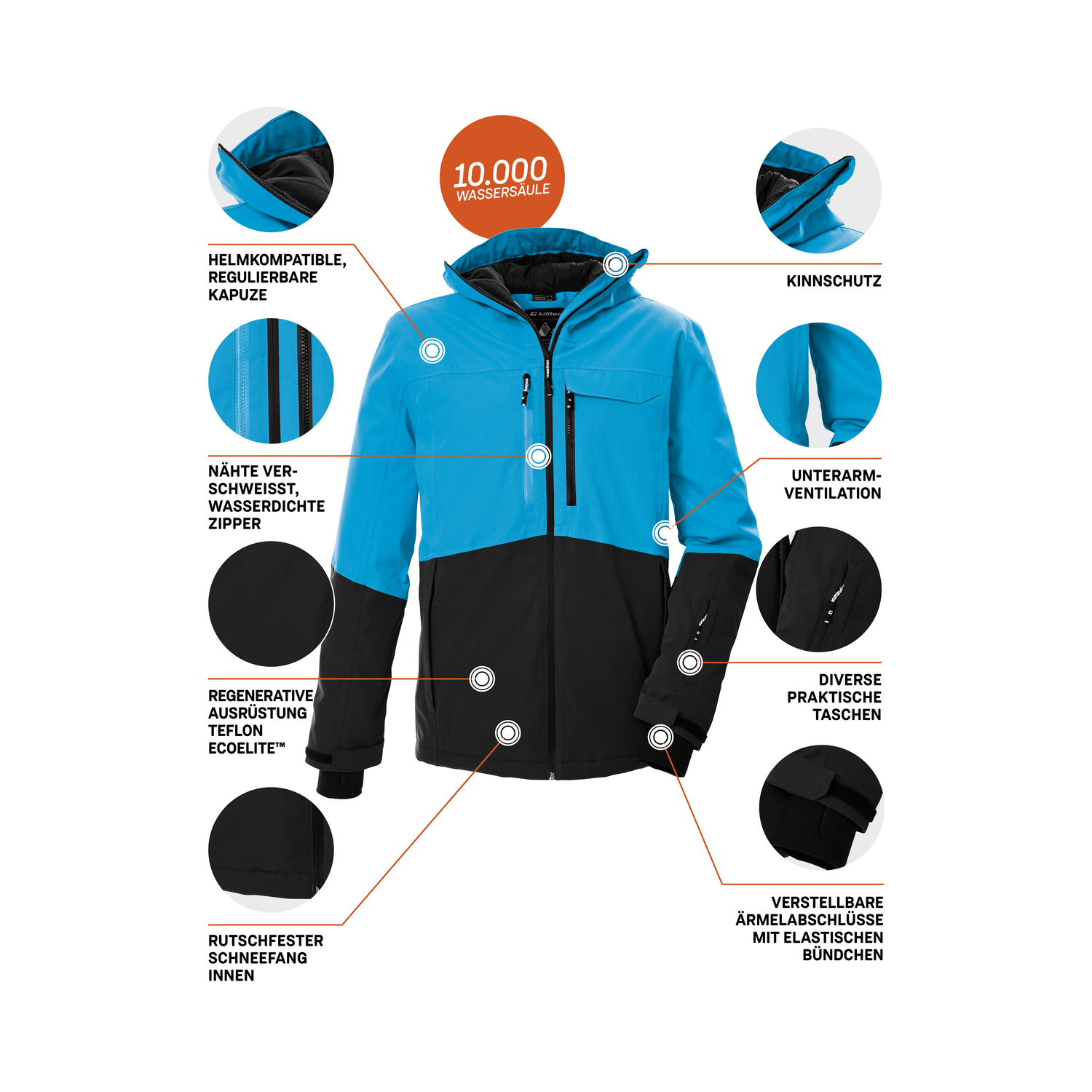 Herren killtec Blau