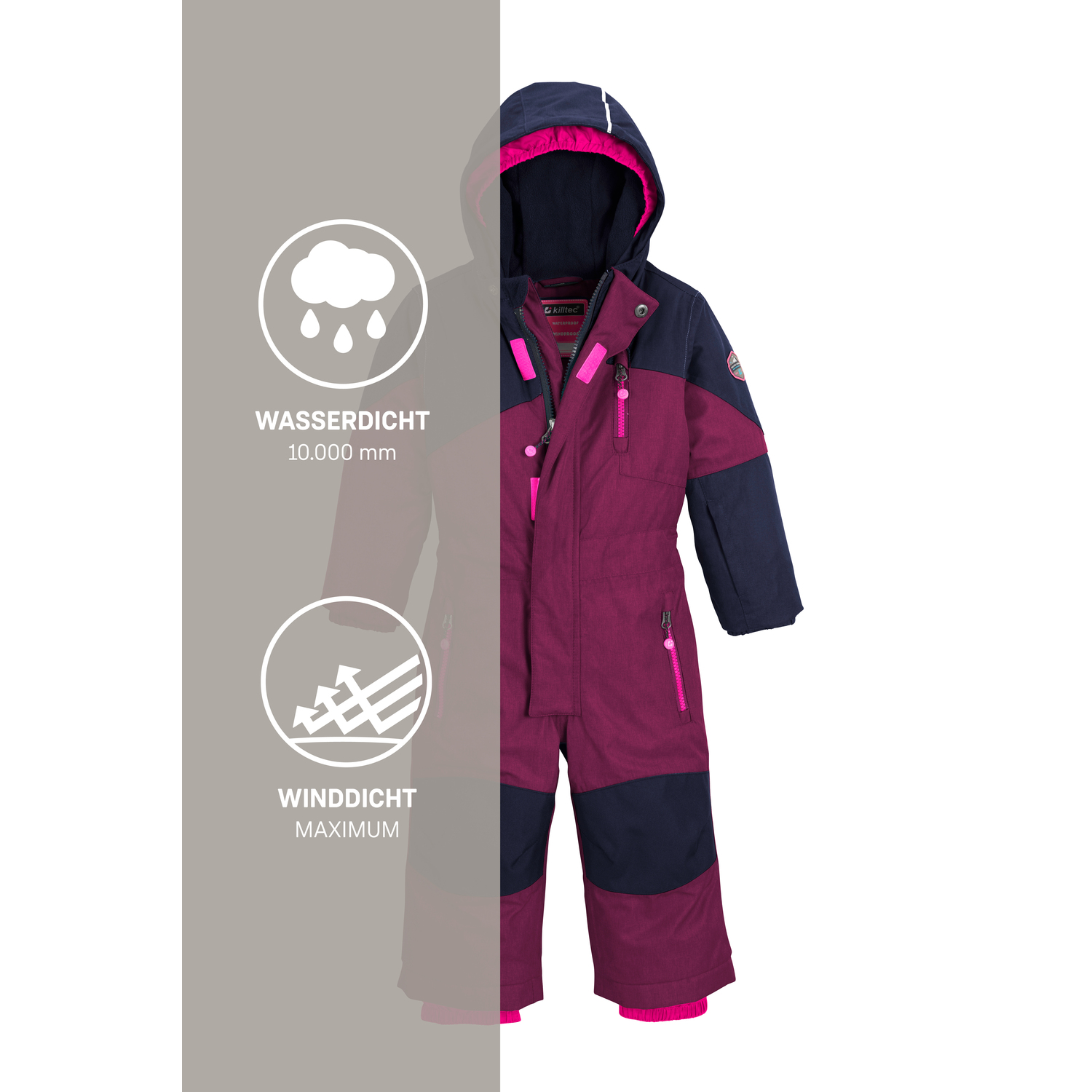 Minis killtec Beere mit Oberteil Kesley Mini Overall