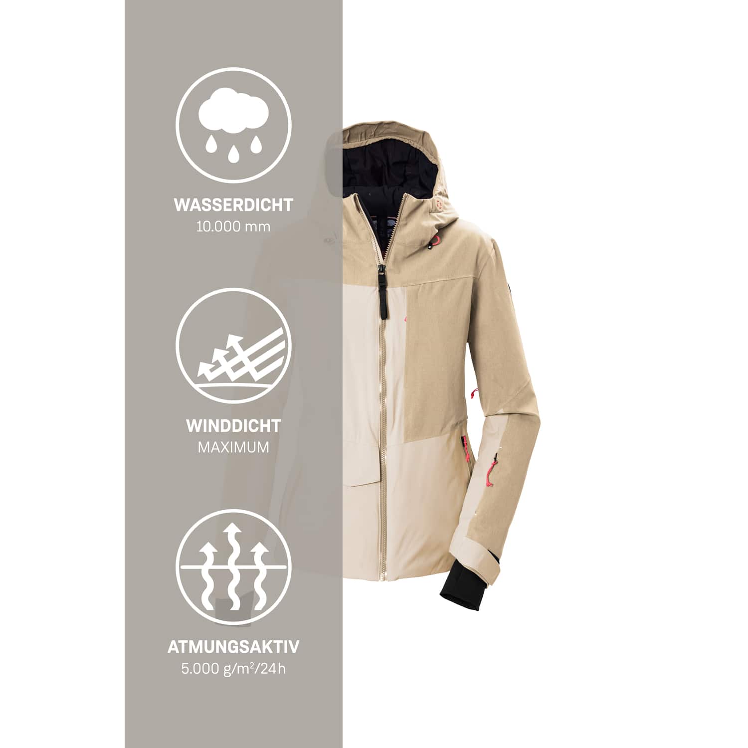 Damen killtec Beige