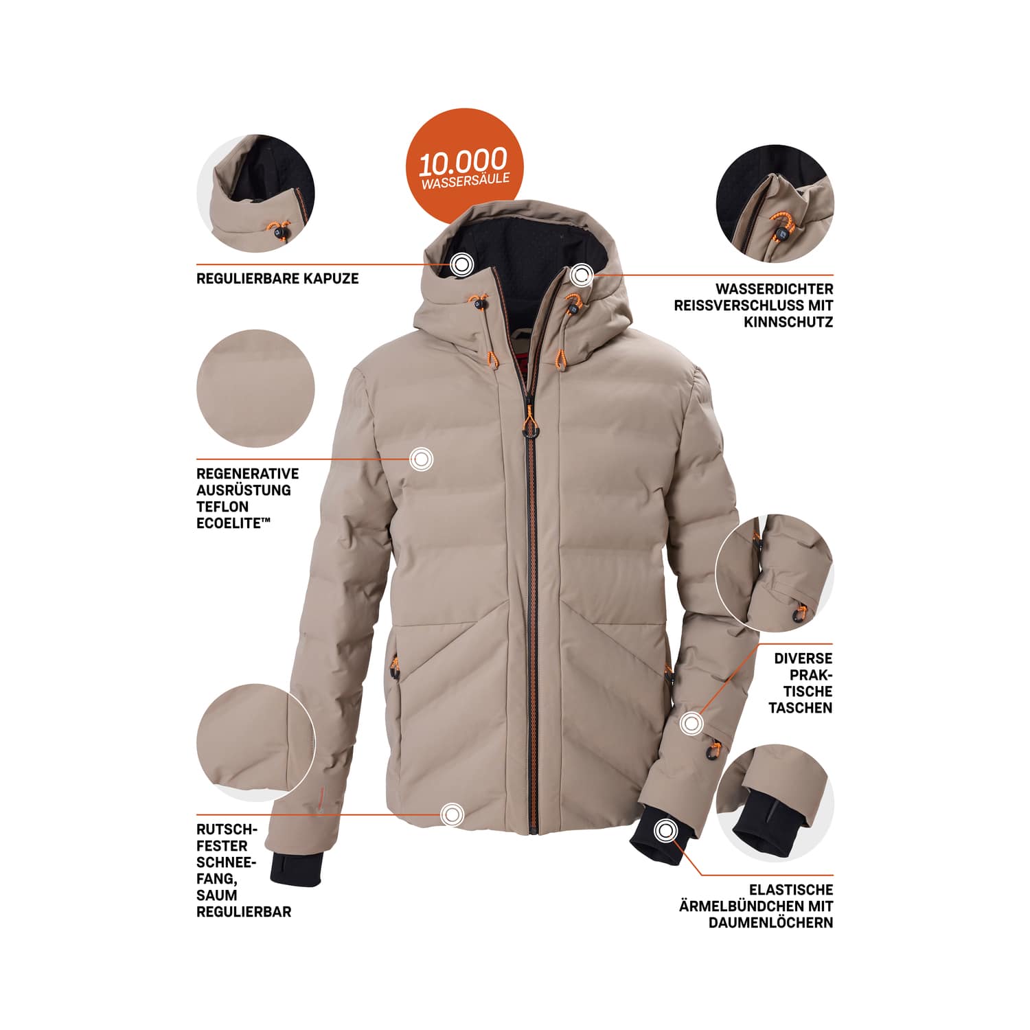 Herren killtec Sand