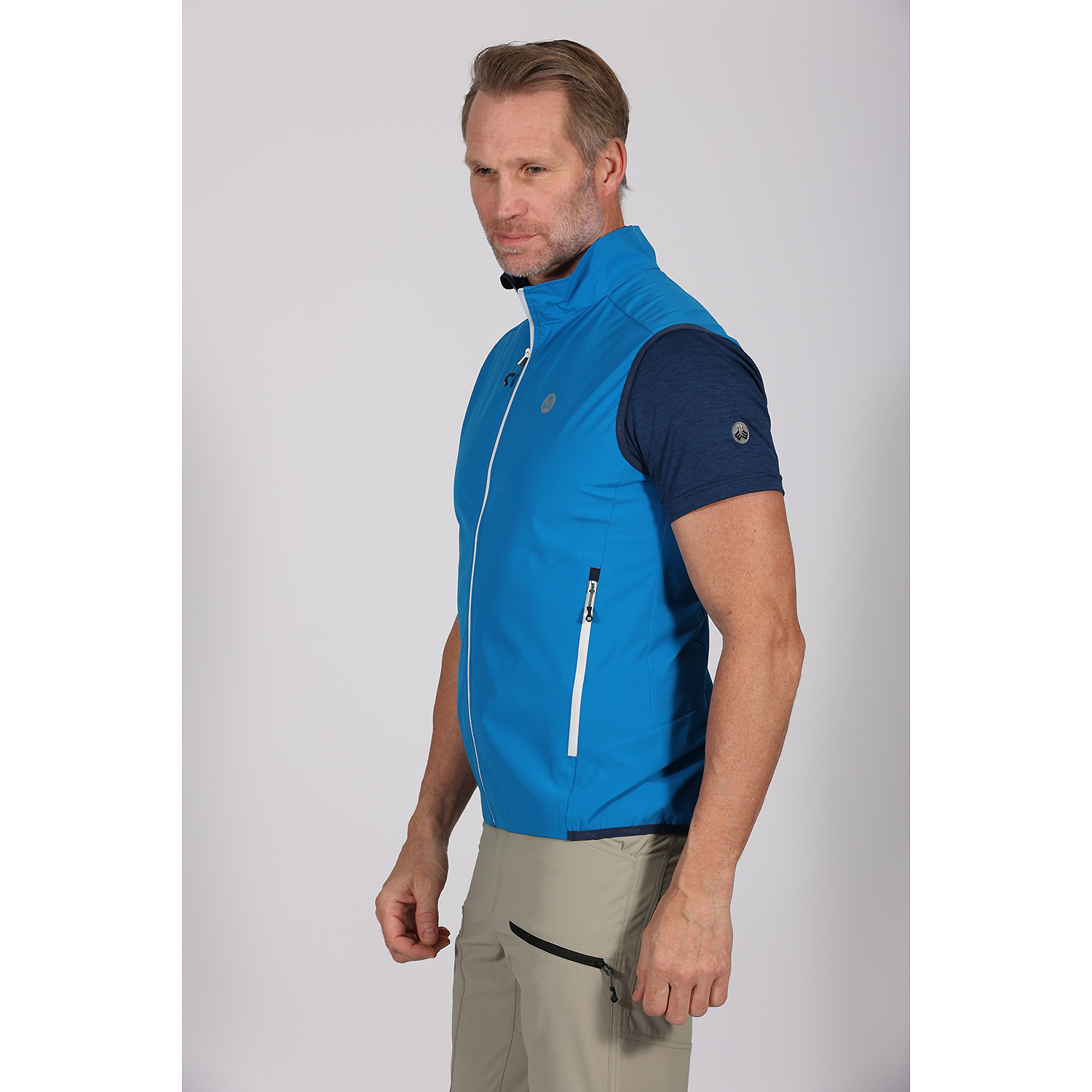 Herren Maul Sport Blau Irschenberg XT - 1/2 Hemd elas 42 54 Hemd