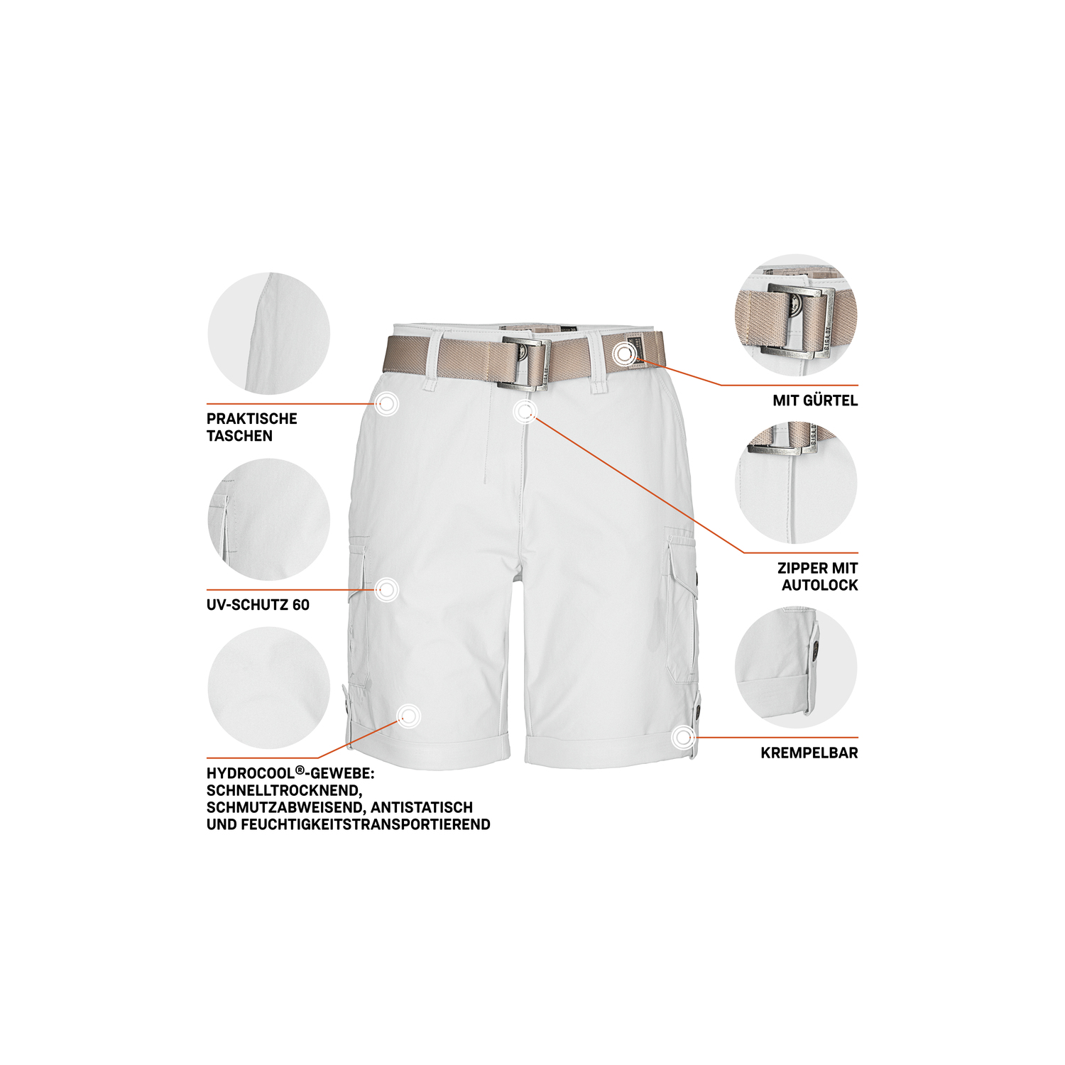Damen G.I.G.A. DX by killtec Weiß GS 6 WMN SHRTS Short