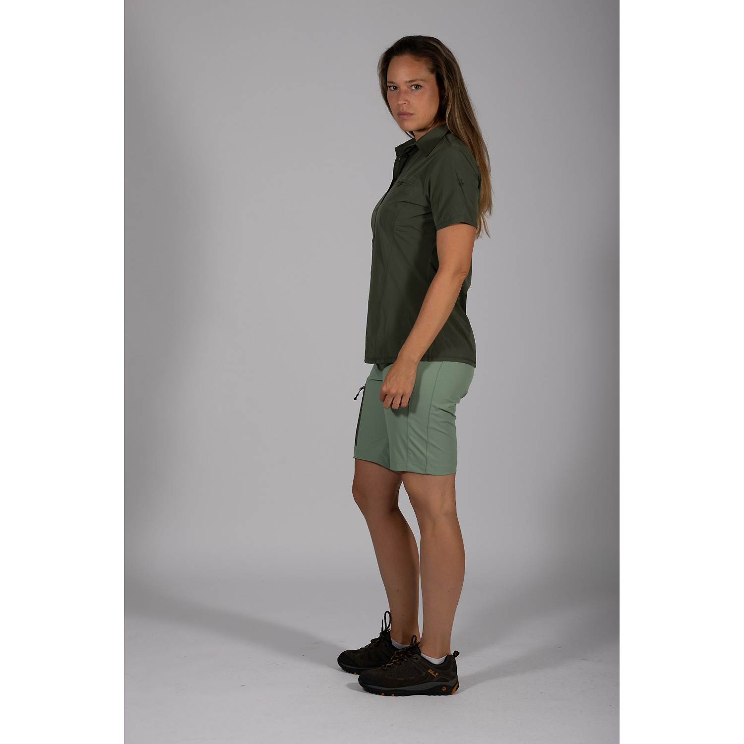 Damen Maul Sport Tannengrün Laval XT - Bermuda elastic Bermuda
