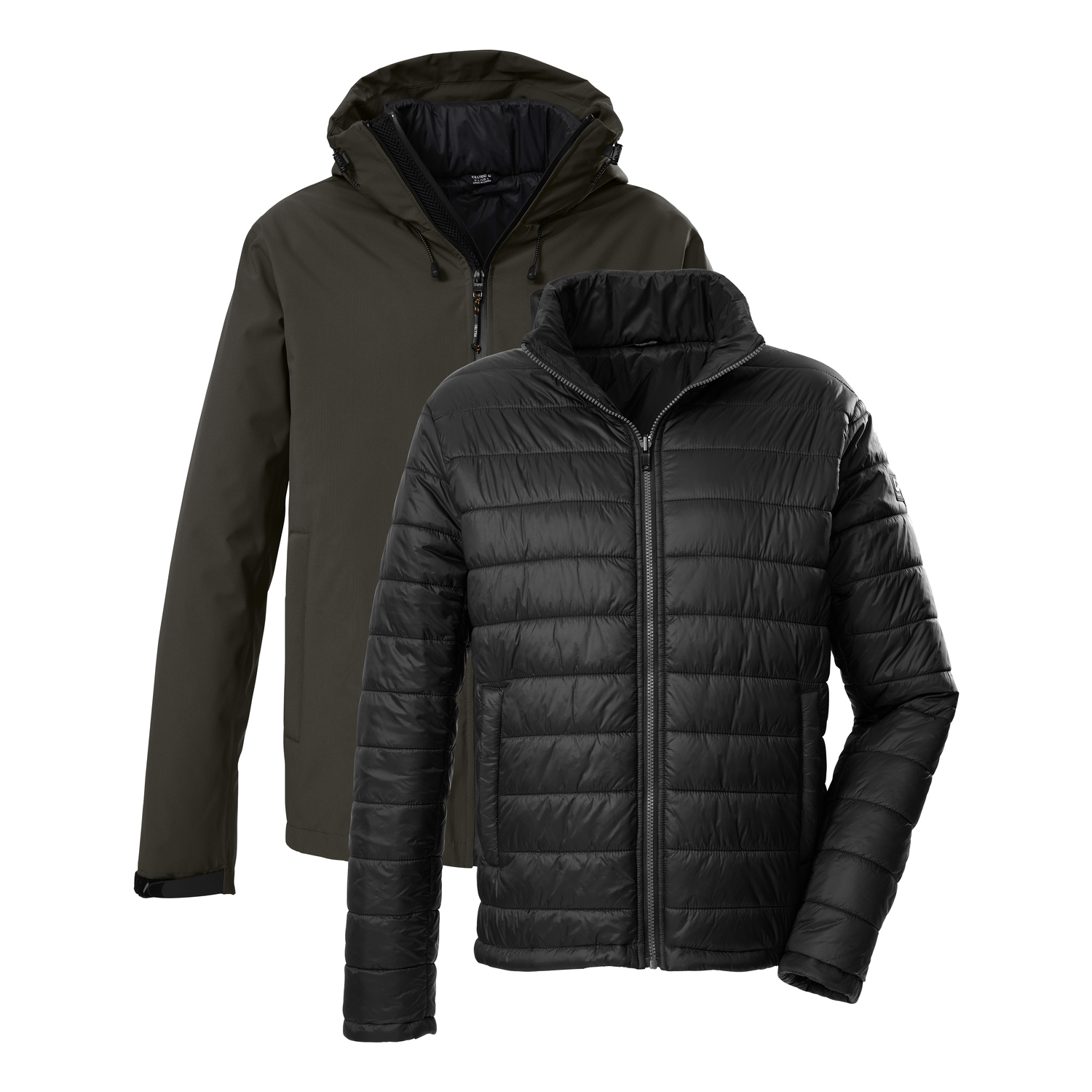 Herren killtec Dunkeloliv KOW 95 MN JCKT Doppeljacke
