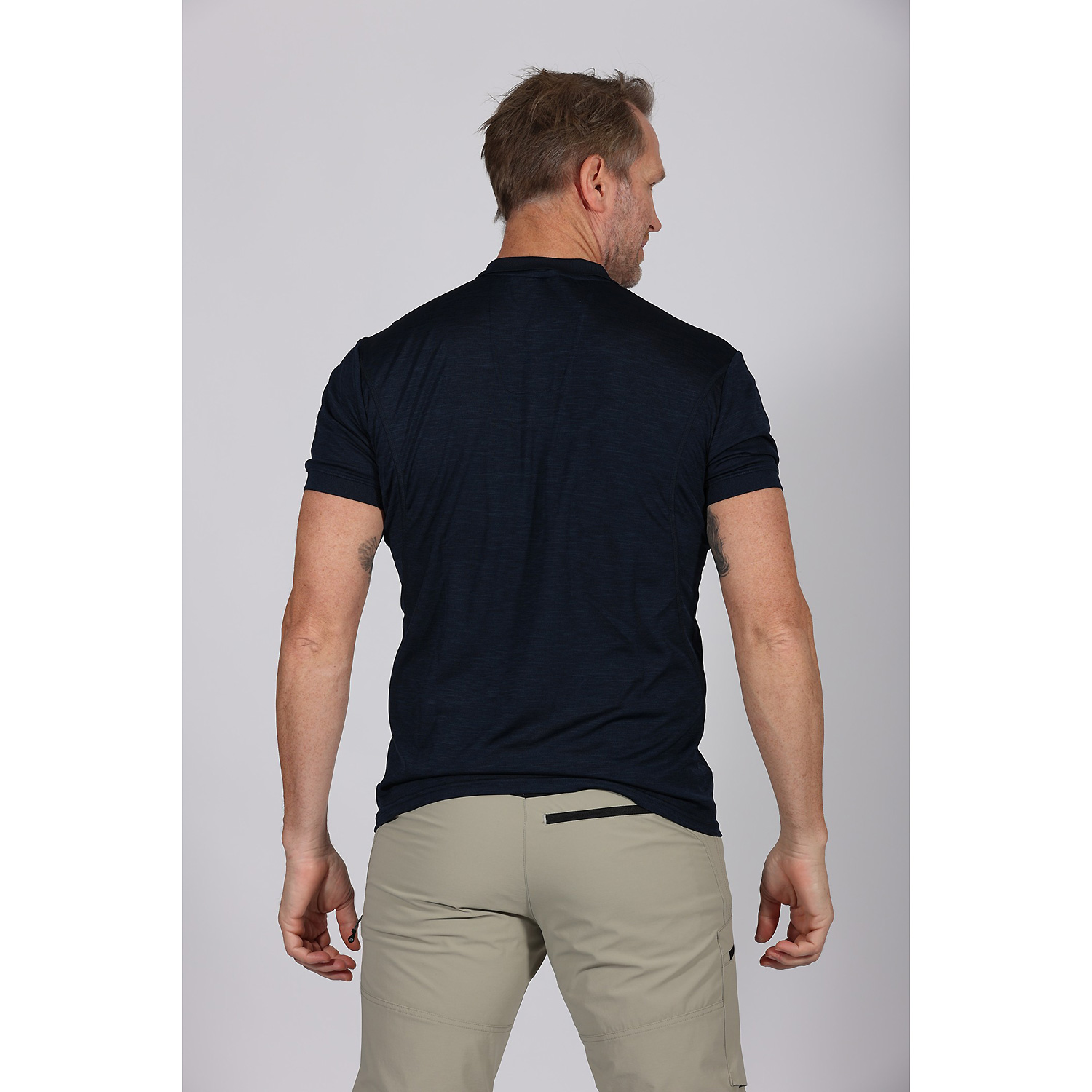Herren Maul Sport Marine Irschenberg XT - 1/2 Hemd elas 44 56 Hemd