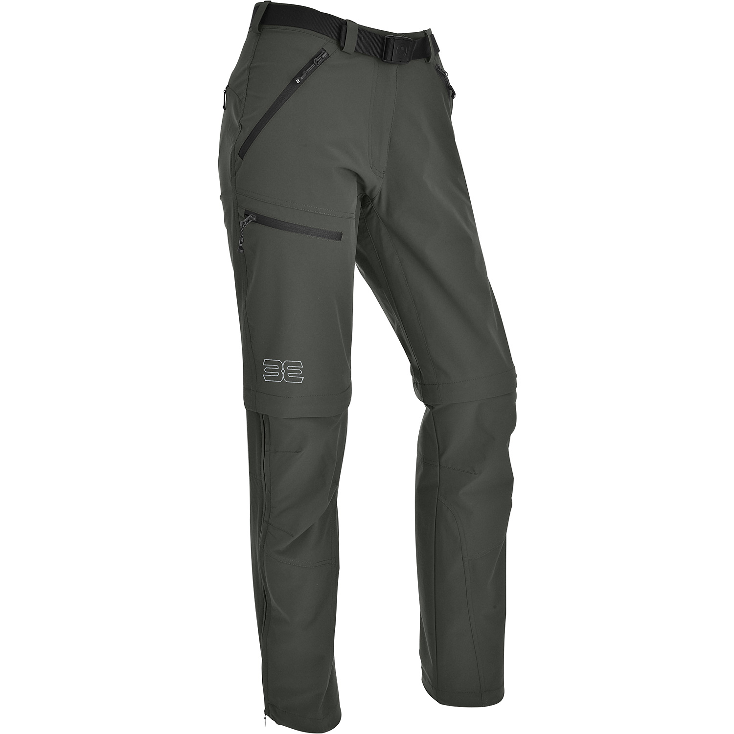 Damen Maul Sport Tannengrün Oakville Ultra - T-Zip-off Hos Hose