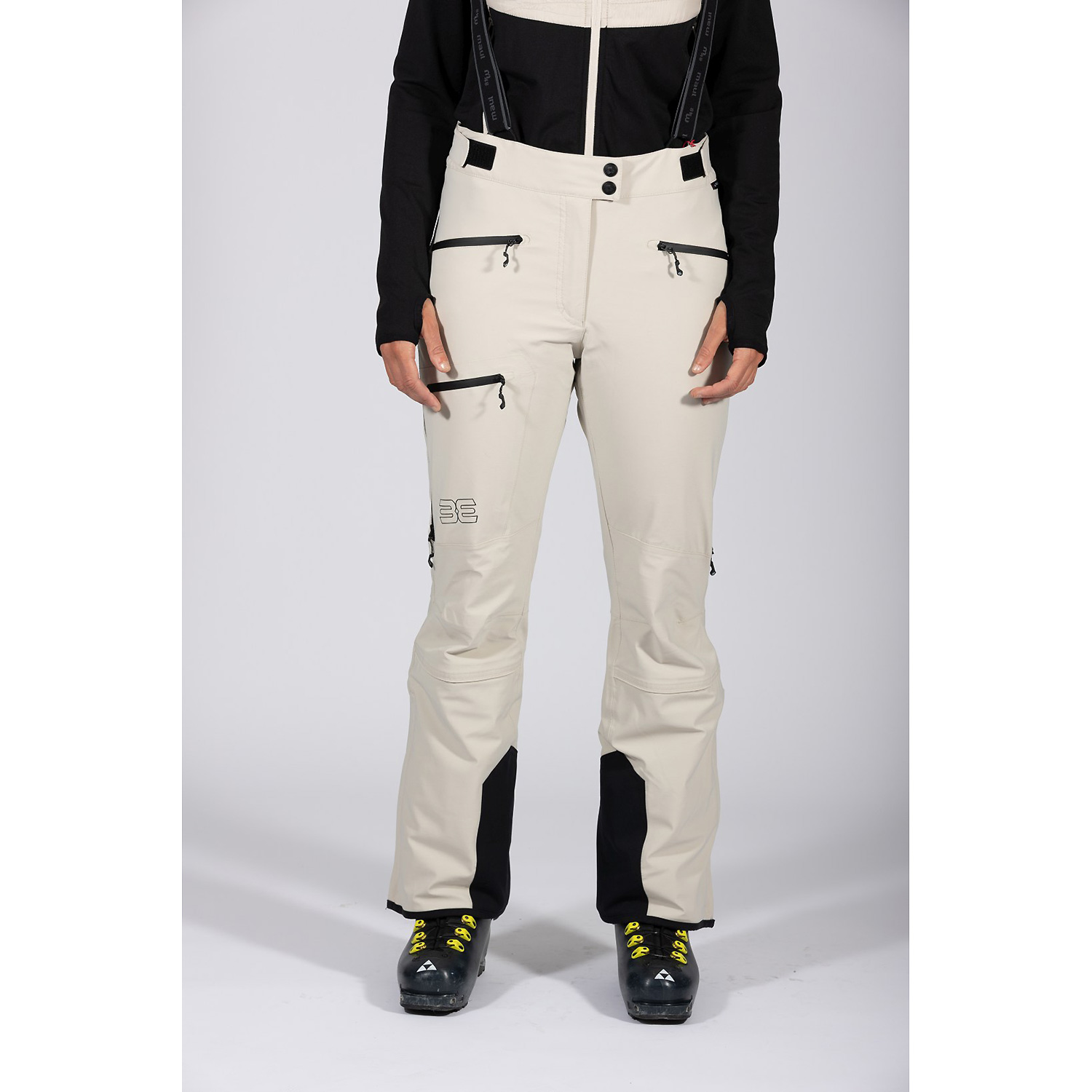 Damen Maul Sport Beige Schneeflocke - Snowtex Hose 3636 36 Skihose
