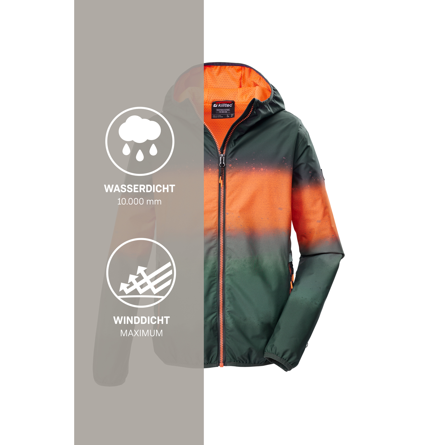 Kinder killtec Grün KOS 144 BYS JCKT 00970 176 Funktionsjacke