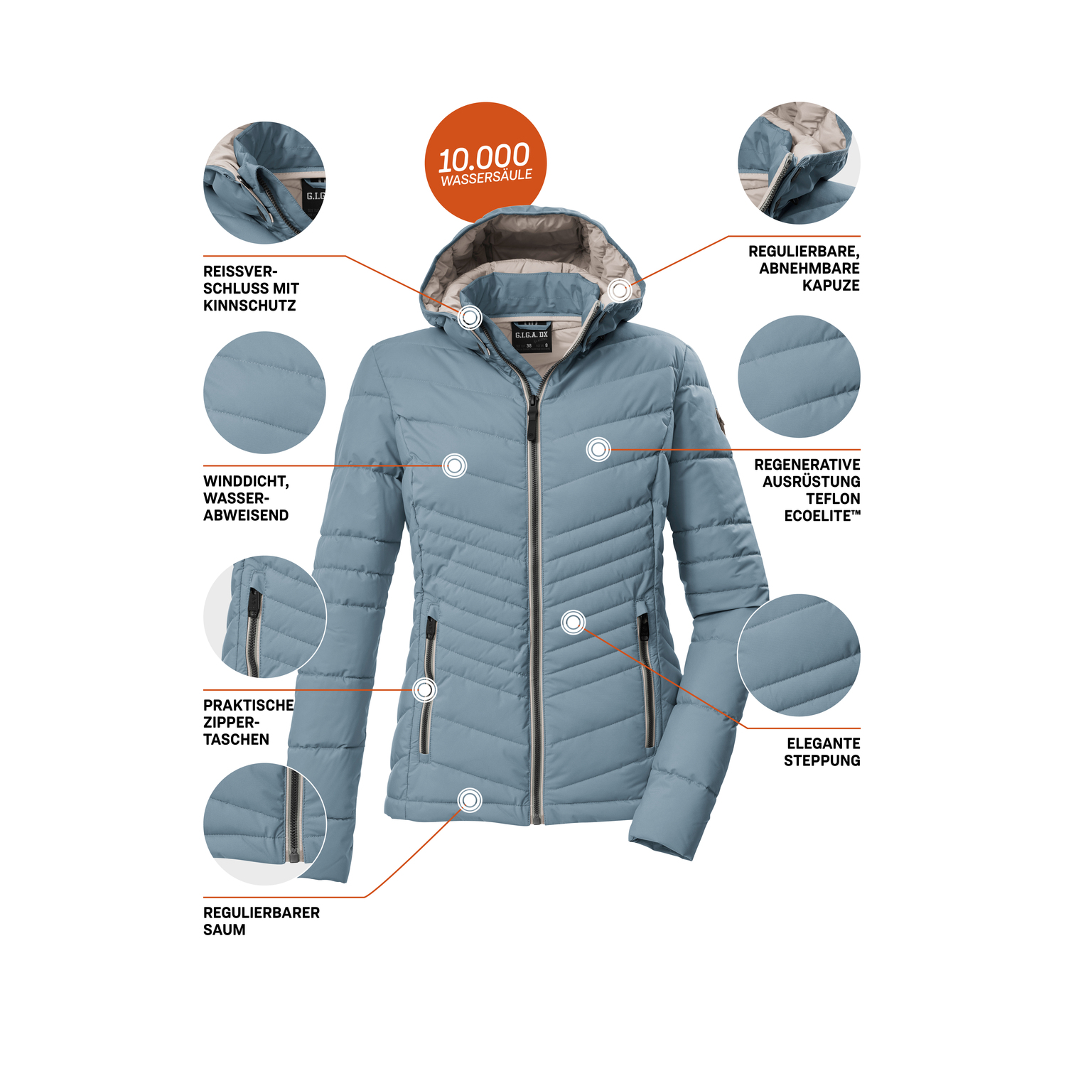 Damen G.I.G.A. DX by killtec Blau GS 91 WMN QLTD JCKT Funktionsjacke