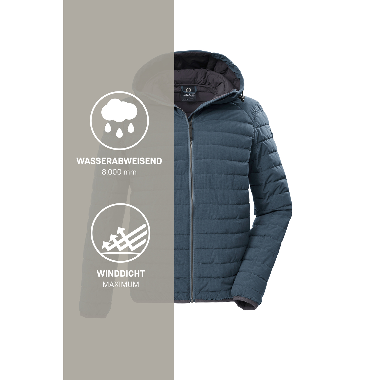 Herren G.I.G.A. DX by killtec Rauchblau GS 86 MN QLTD JCKT 00875 4XL Funktionsjacke