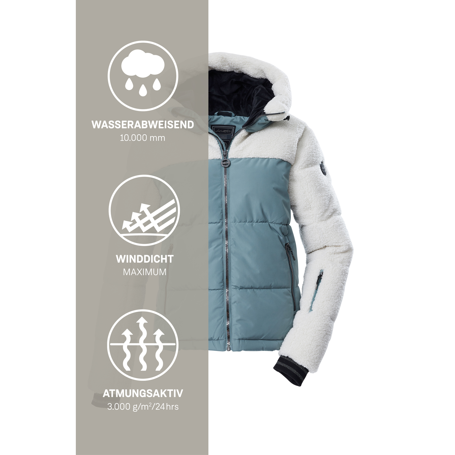 Damen killtec Grau KSW 111 WMN SKI QLTD JCKT 00224 46 Funktionsjacke