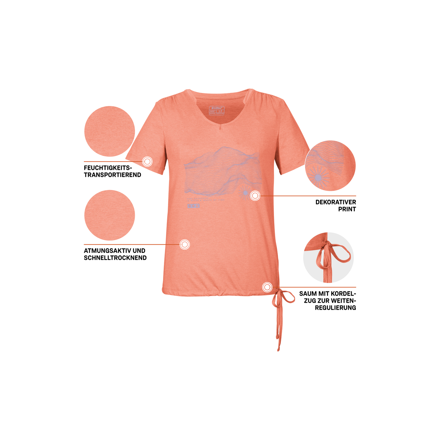 Damen killtec Orange