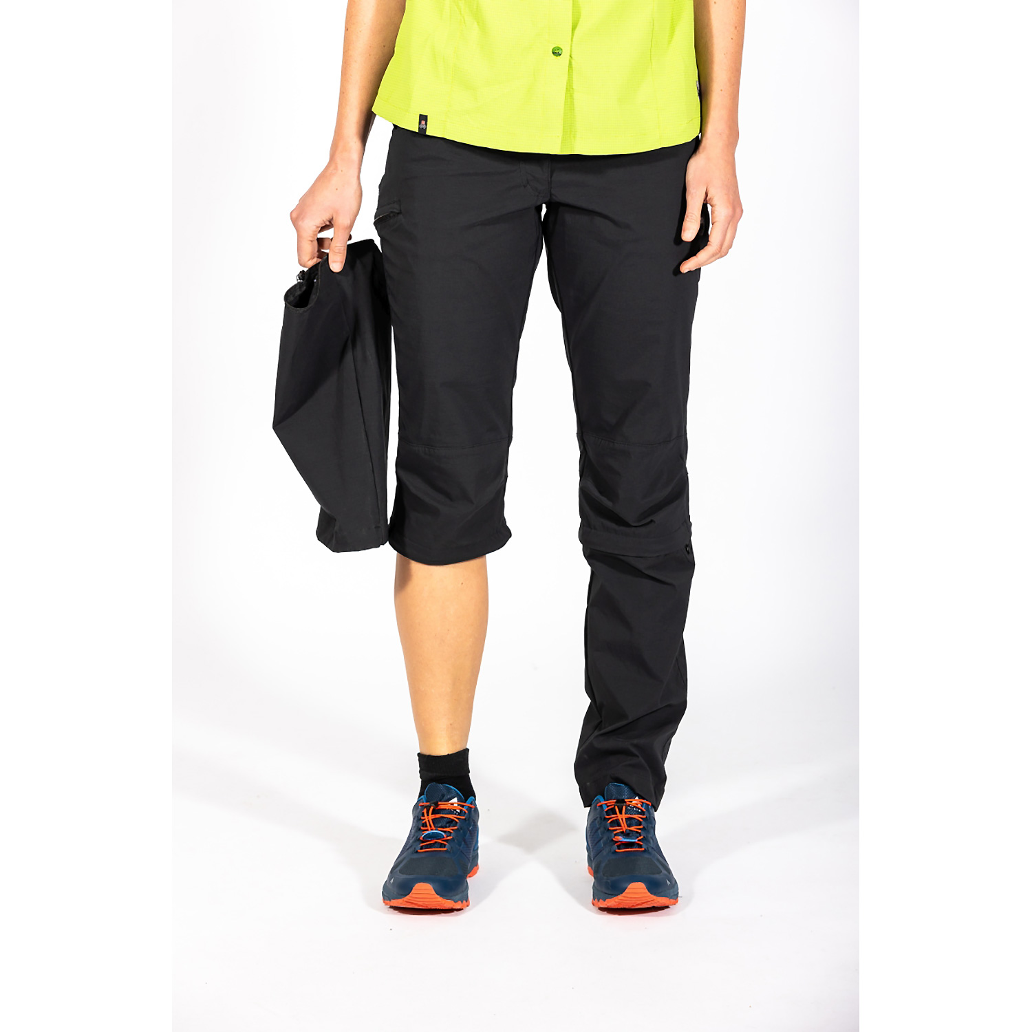Damen Maul Sport Schwarz Trail II - Zipp off zu Capri-e 01 17 Hose