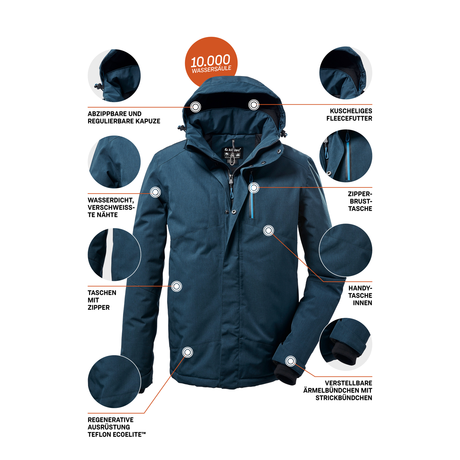 Herren killtec Royal Blau