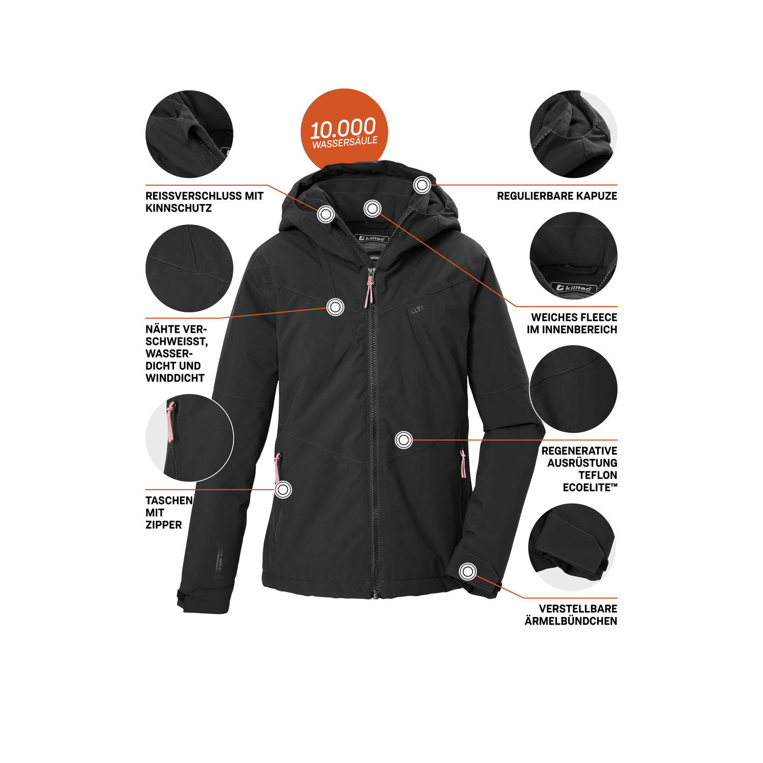 Kinder killtec Schwarz