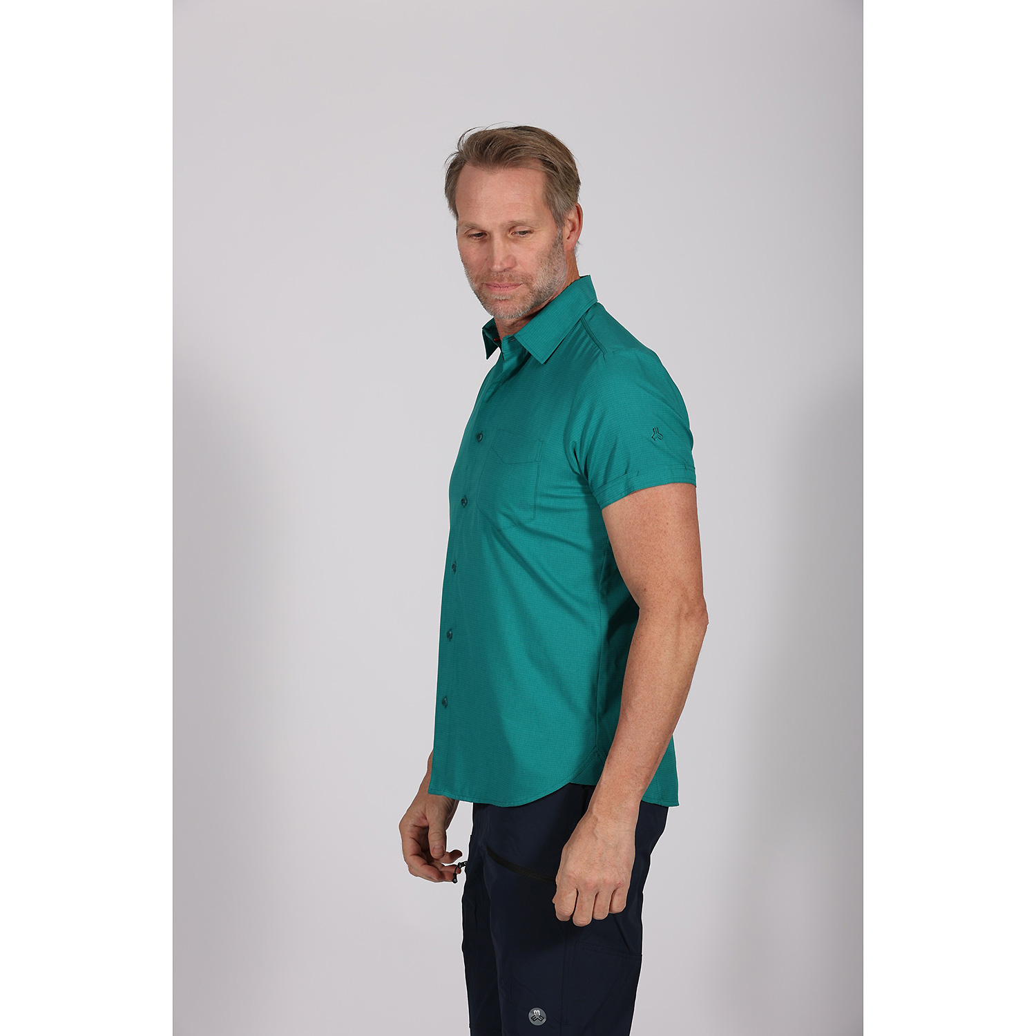 Herren Maul Sport Petrol Coesfeld II - 1/2 Hemd Karo el 61 58 Hemd