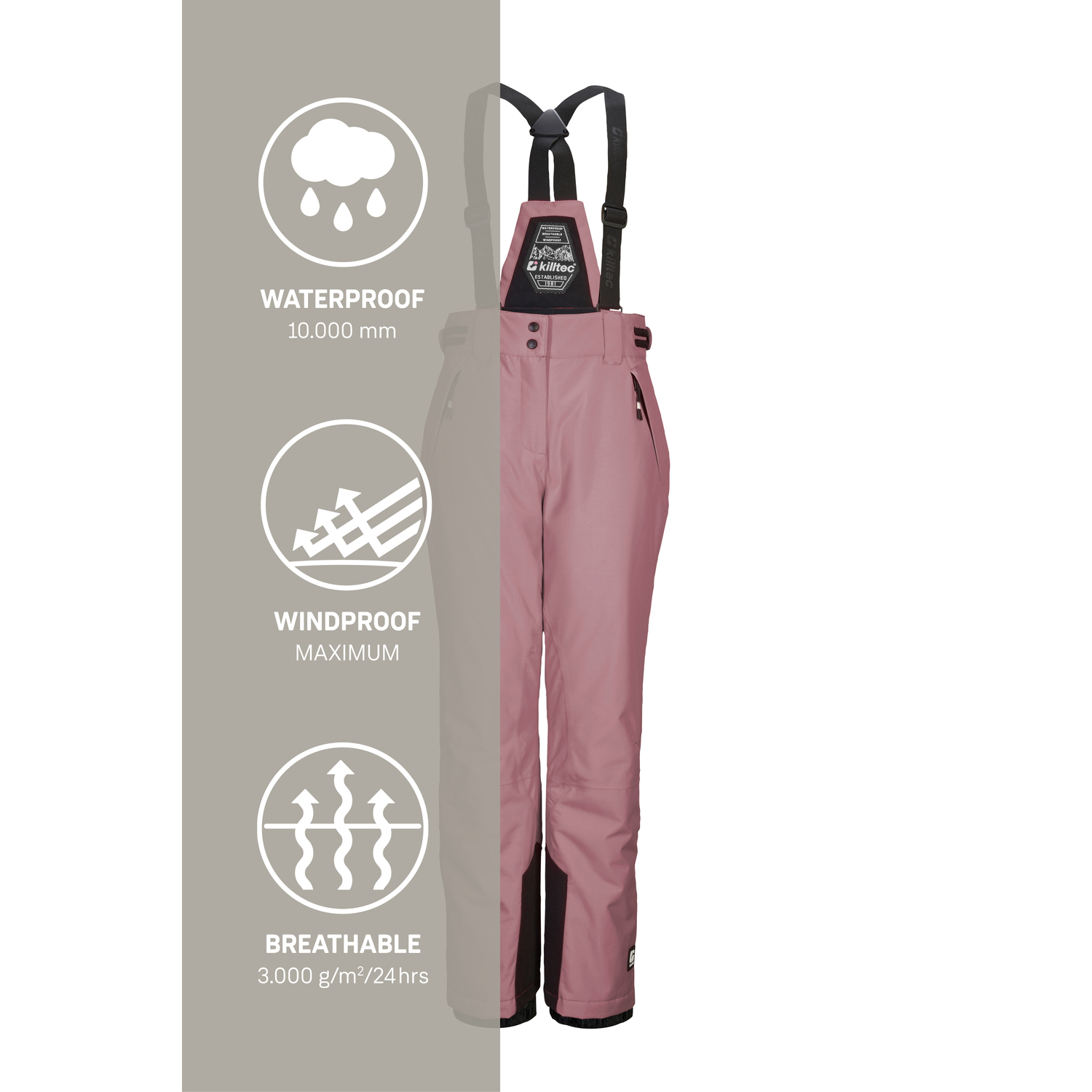 Kinder killtec Rose KSW 213 GRLS SKI PNTS 00427 176 Latzhose
