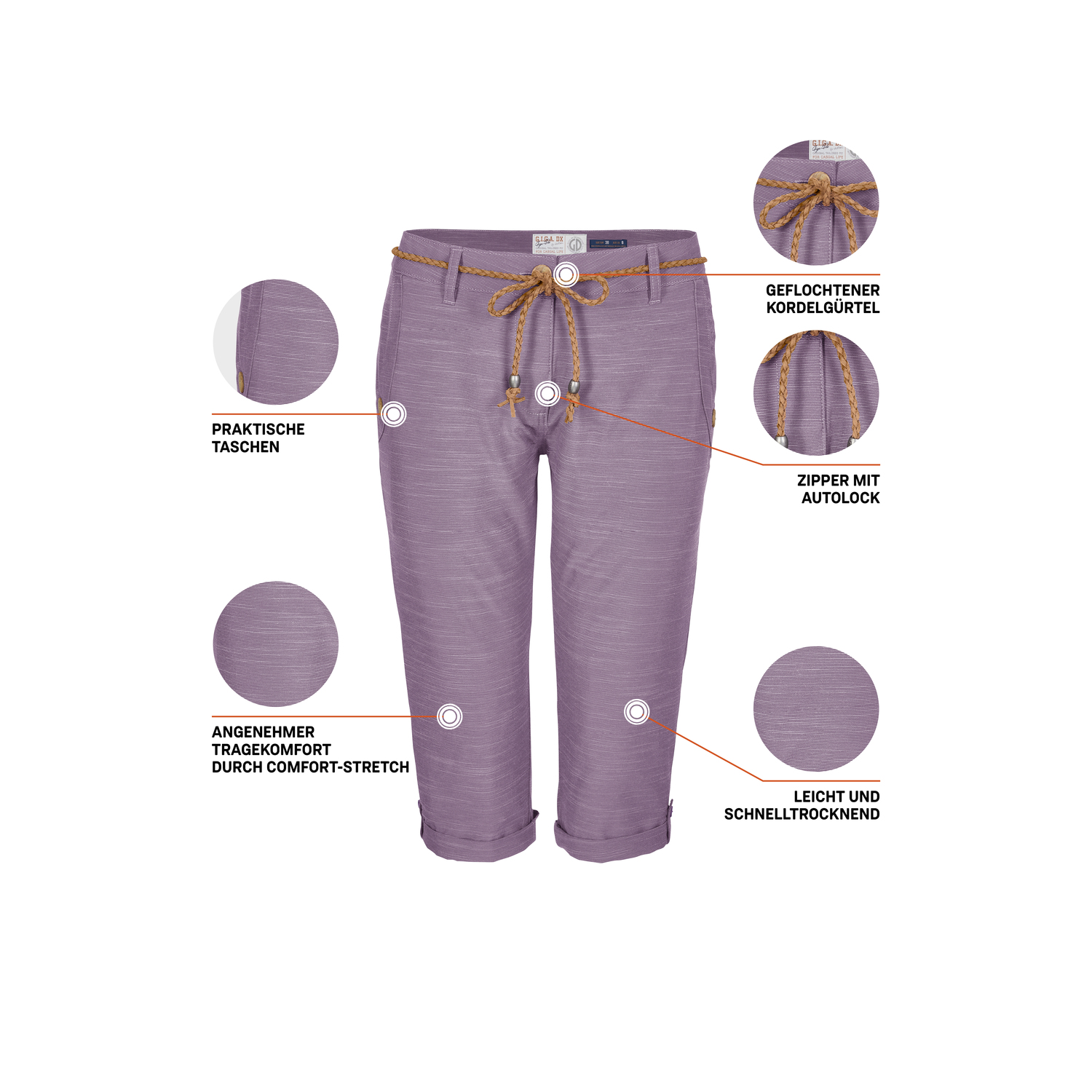 Damen G.I.G.A. DX by killtec Blau GS 93 WMN PNTS Caprihose