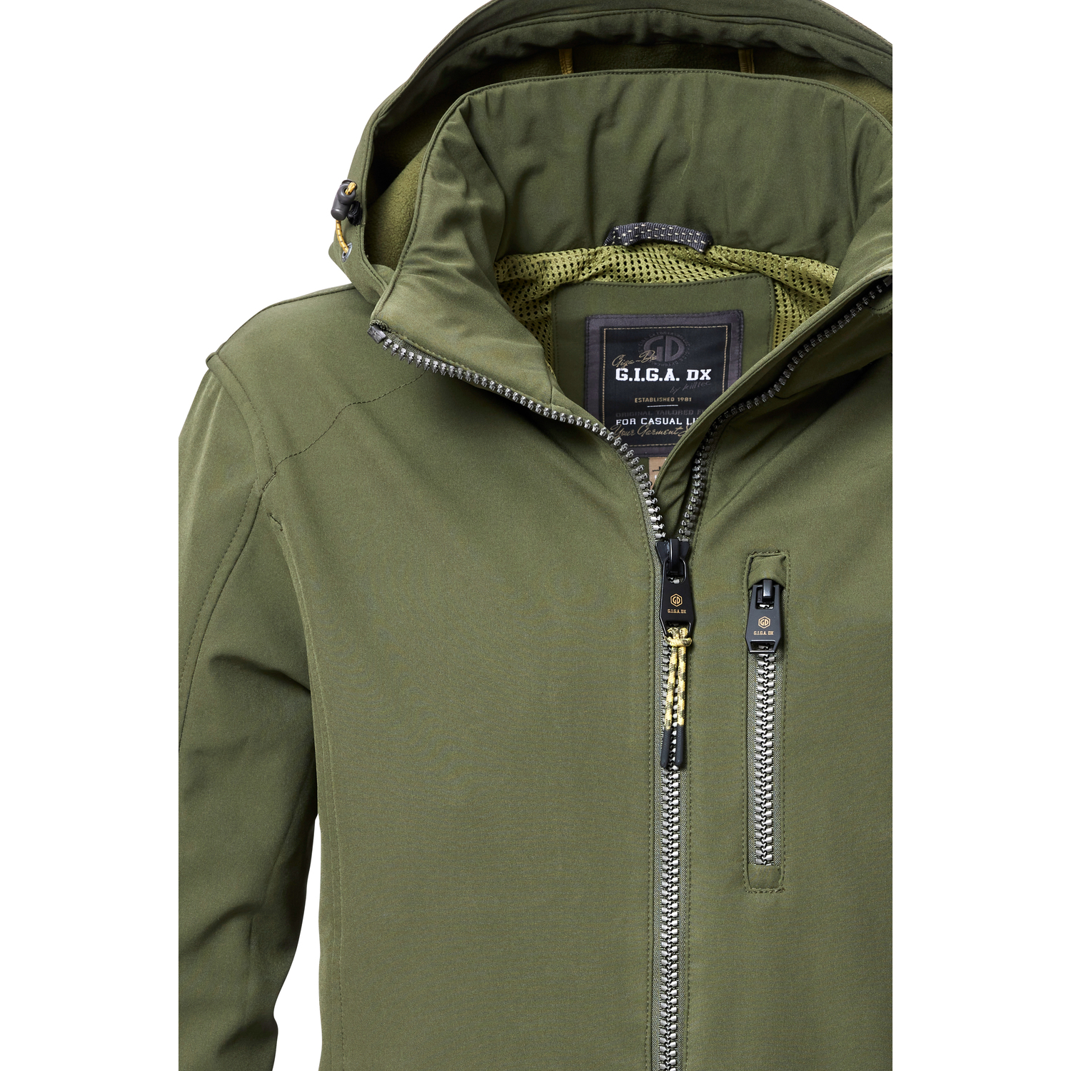 Herren G.I.G.A. DX by killtec Dunkeloliv GW 29 MN SFTSHLL JCKT 00756 4XL Funktionsjacke