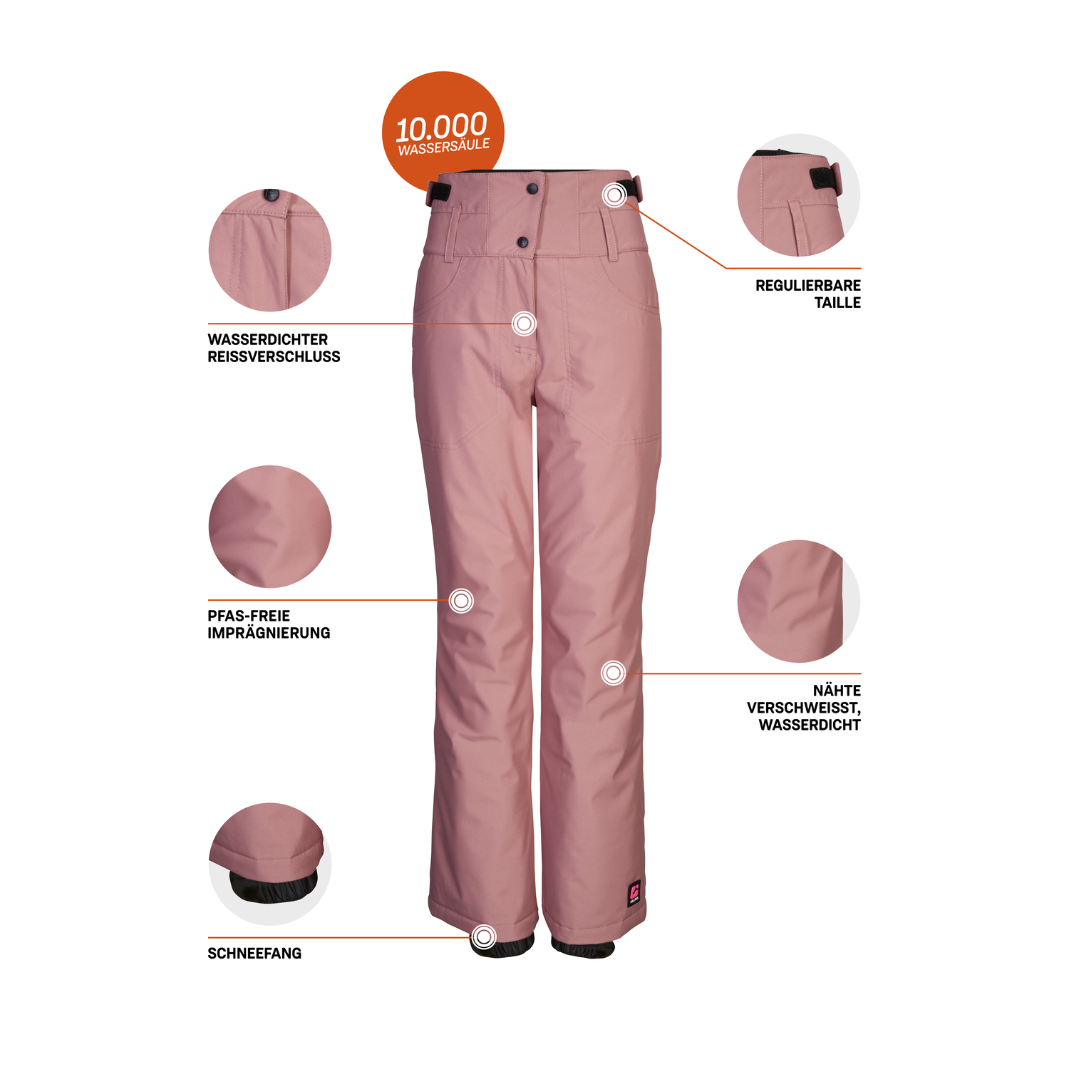 Kinder killtec Rose KSW 212 GRLS SKI PNTS Hose