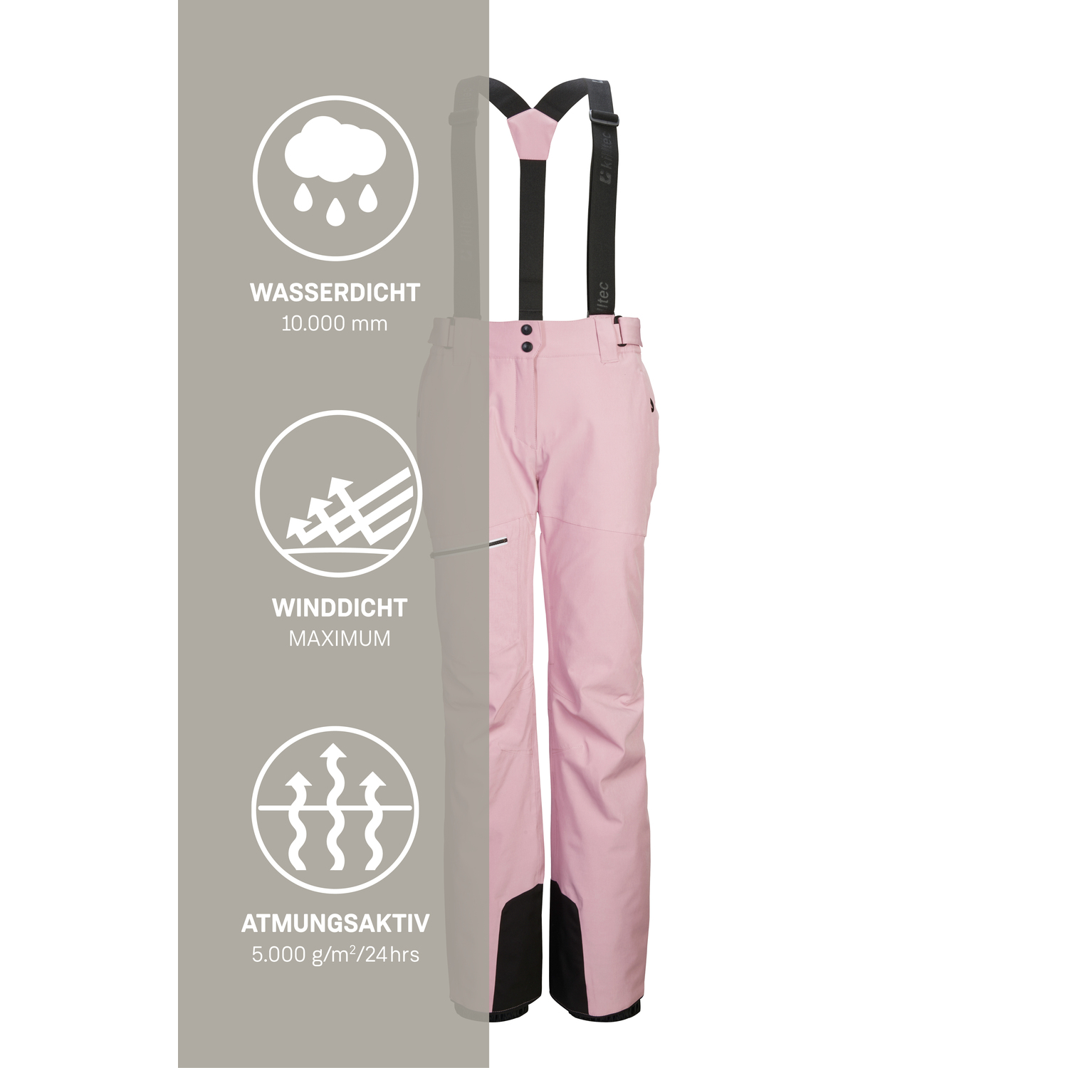 Damen killtec Rot KSW 60 WMN SKI PNTS 00401 46 Hose