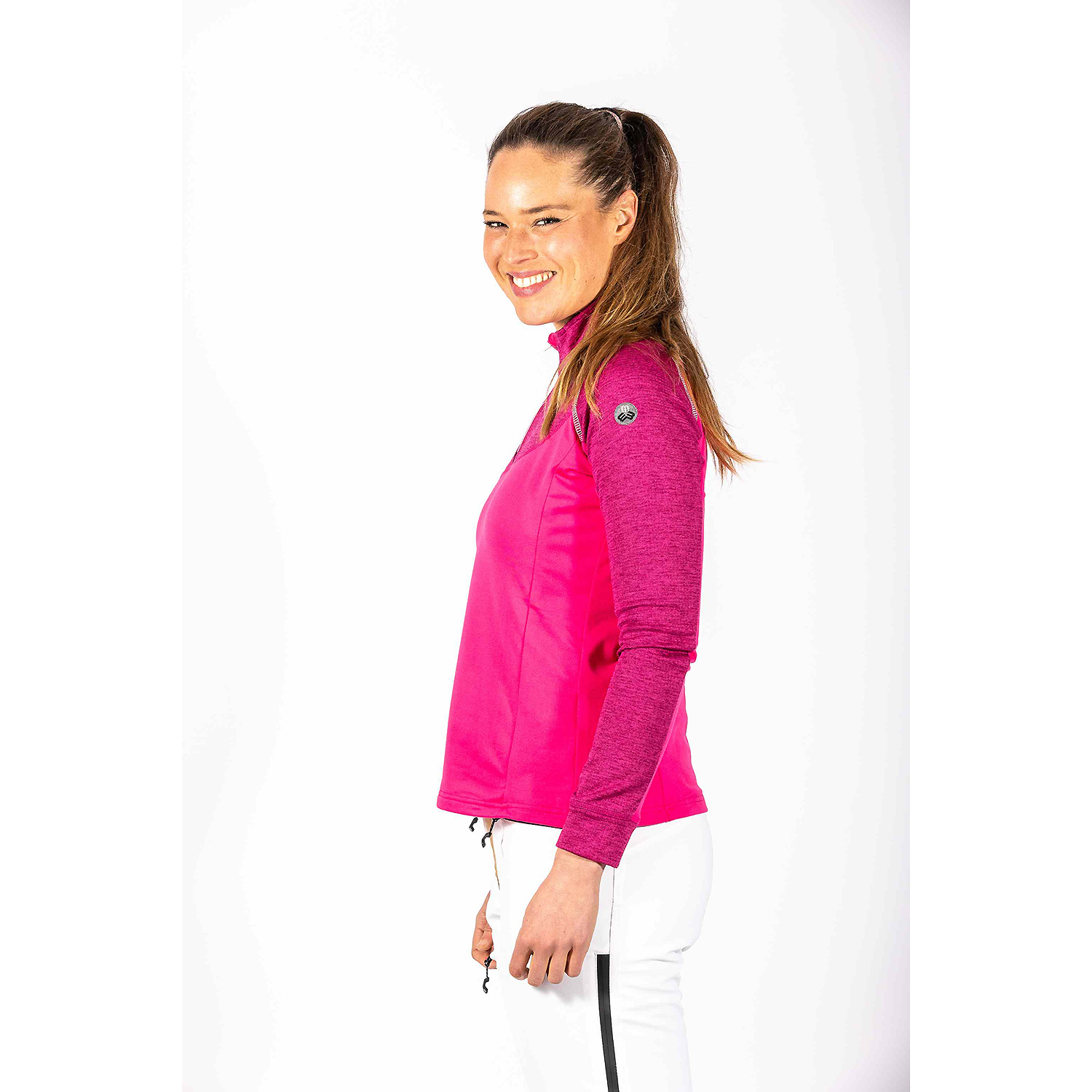 Damen Maul Sport Pink Brisi Merino Fleecejacke 07 46 Unterjacke