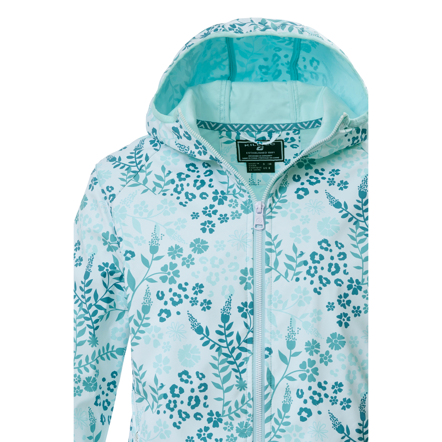 Damen killtec Blau KOS 14 WMN SFTSHLL JCKT AOP Funktionsjacke