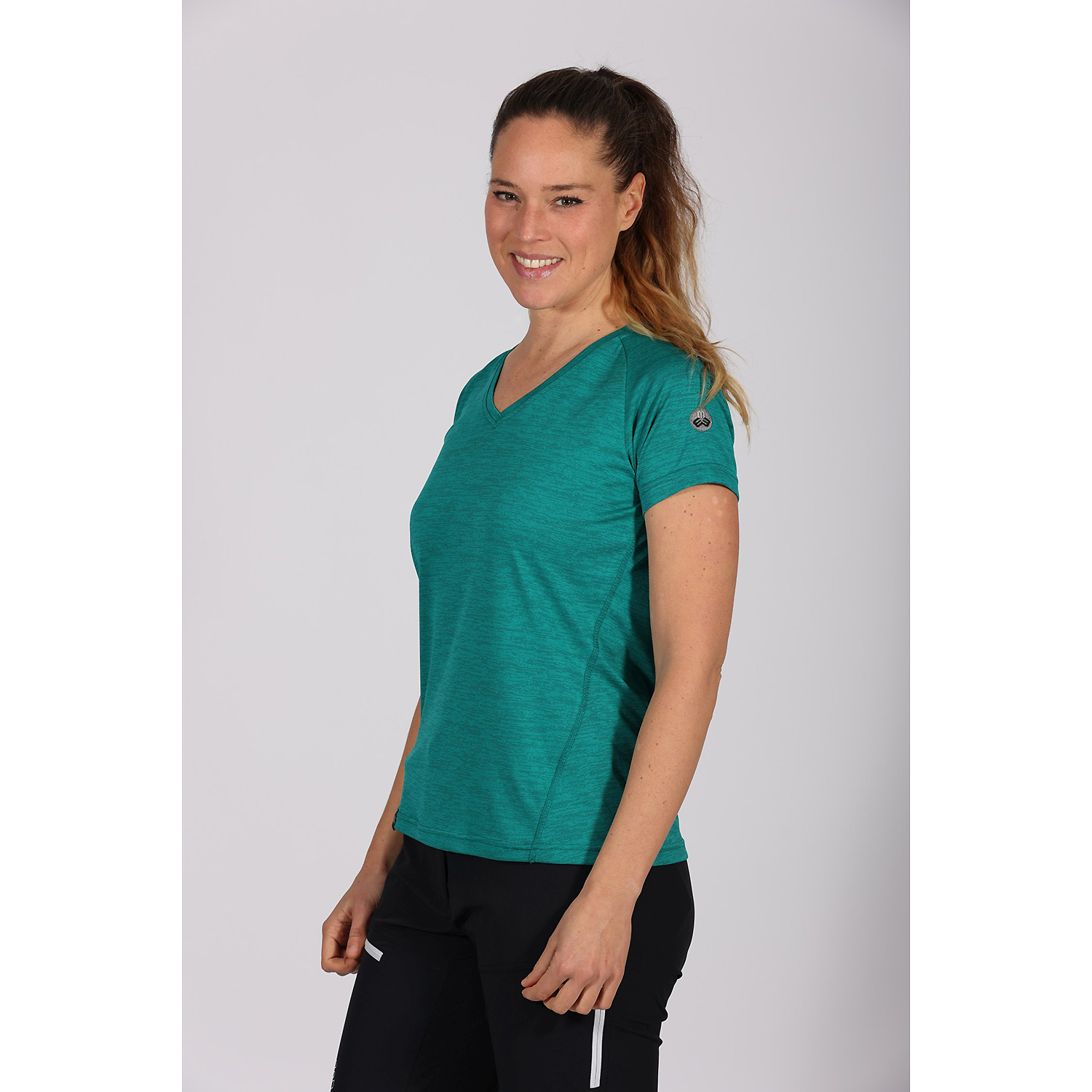 Damen Maul Sport Petrol Ridnaun fresh - 1/2 T-Shirt+Pr 61 42 Shirt