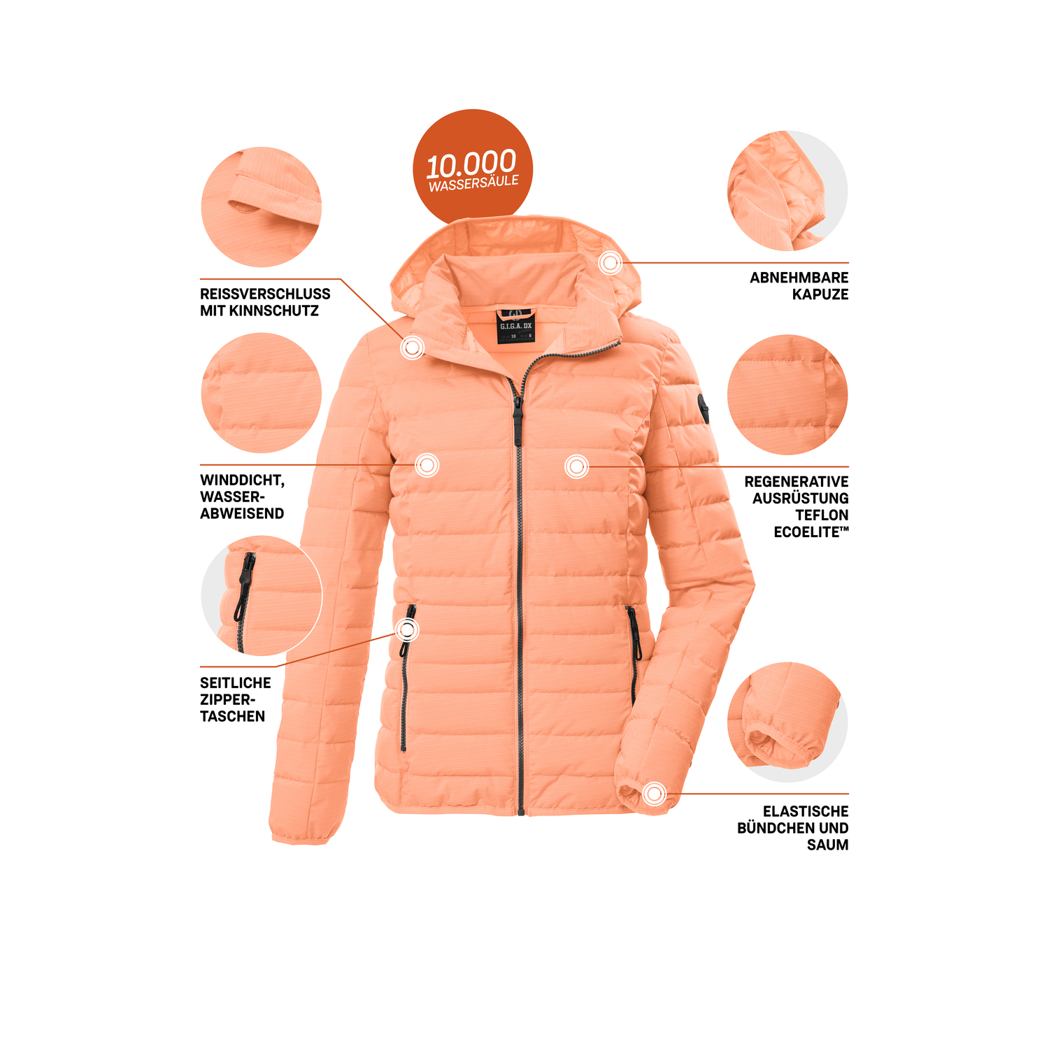 Damen G.I.G.A. DX by killtec Orange GS 110 WMN QLTD JCKT_Uyaka Funktionsjacke