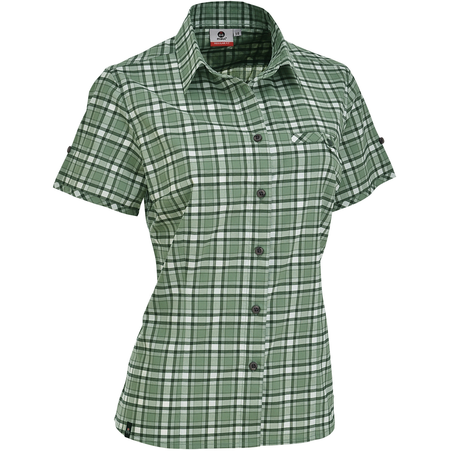 Damen Maul Sport Türkis Elbe II -1/2 Bluse kariert ela 16 38 Bluse